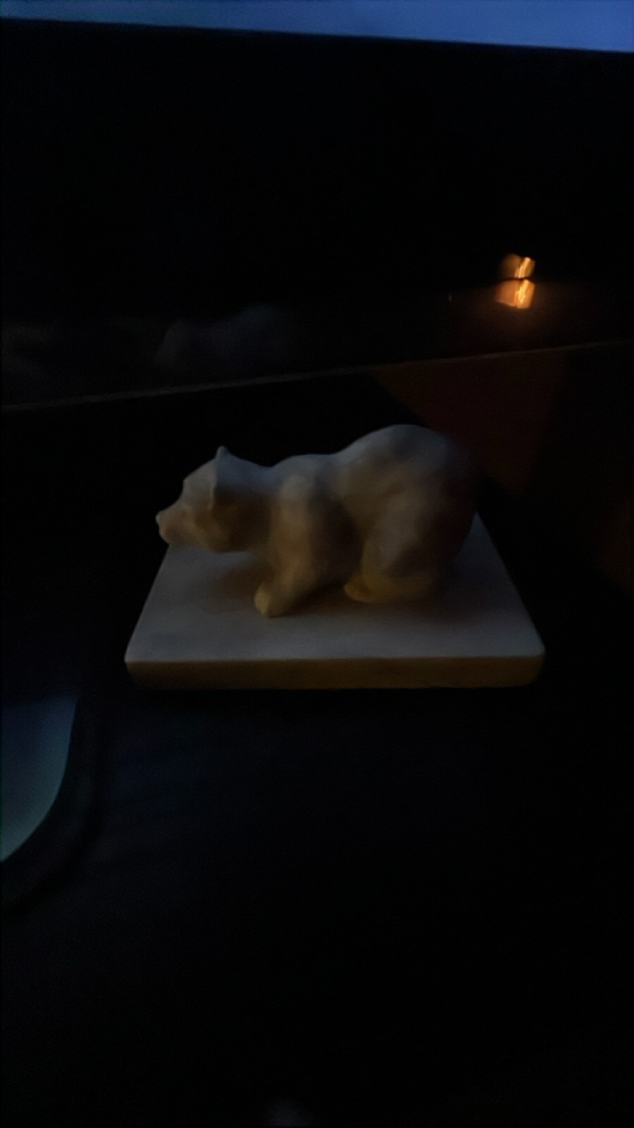 Handcrafted Wooden Bear Figurine