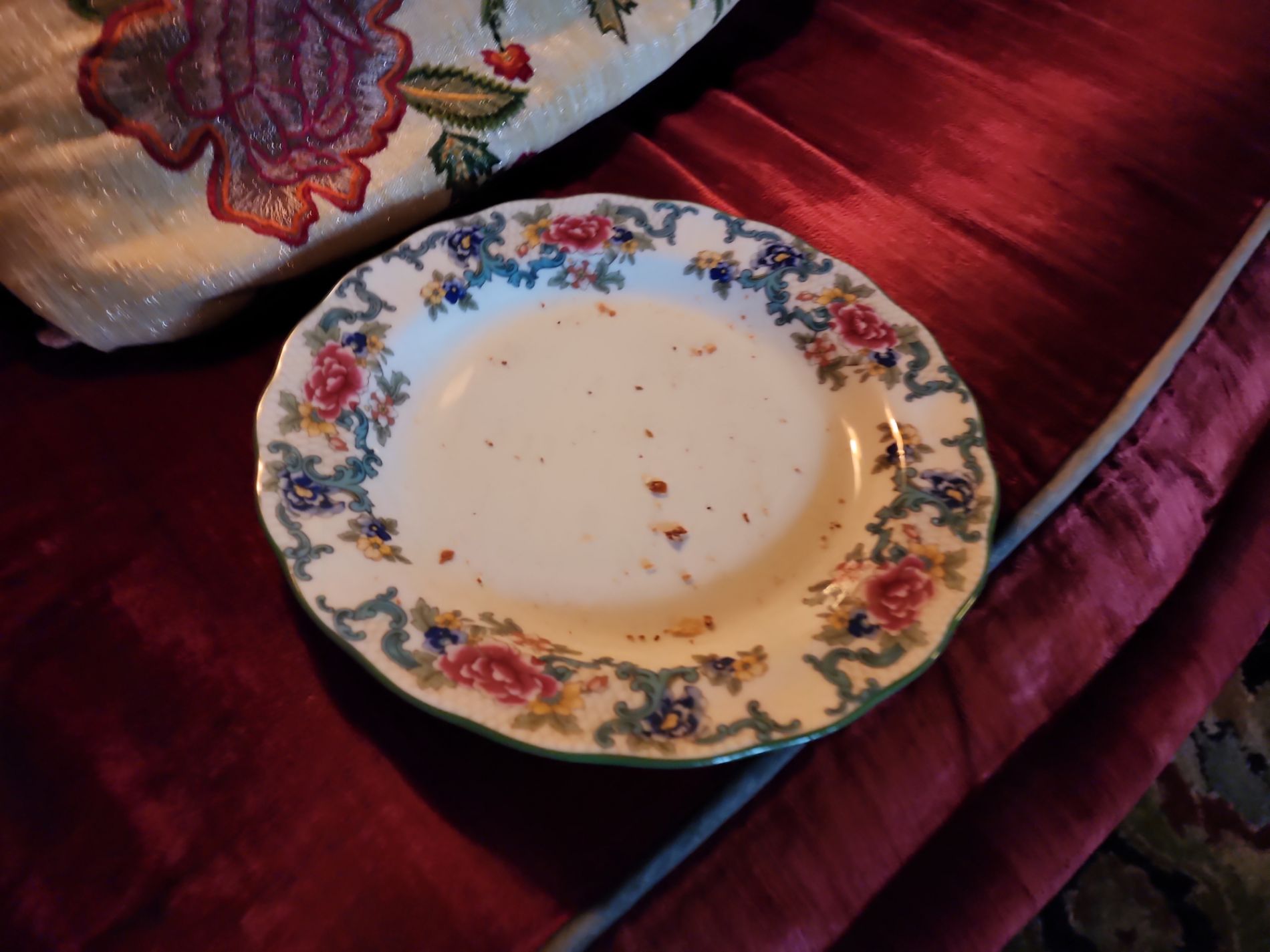 Vintage Floral Dinner Plate