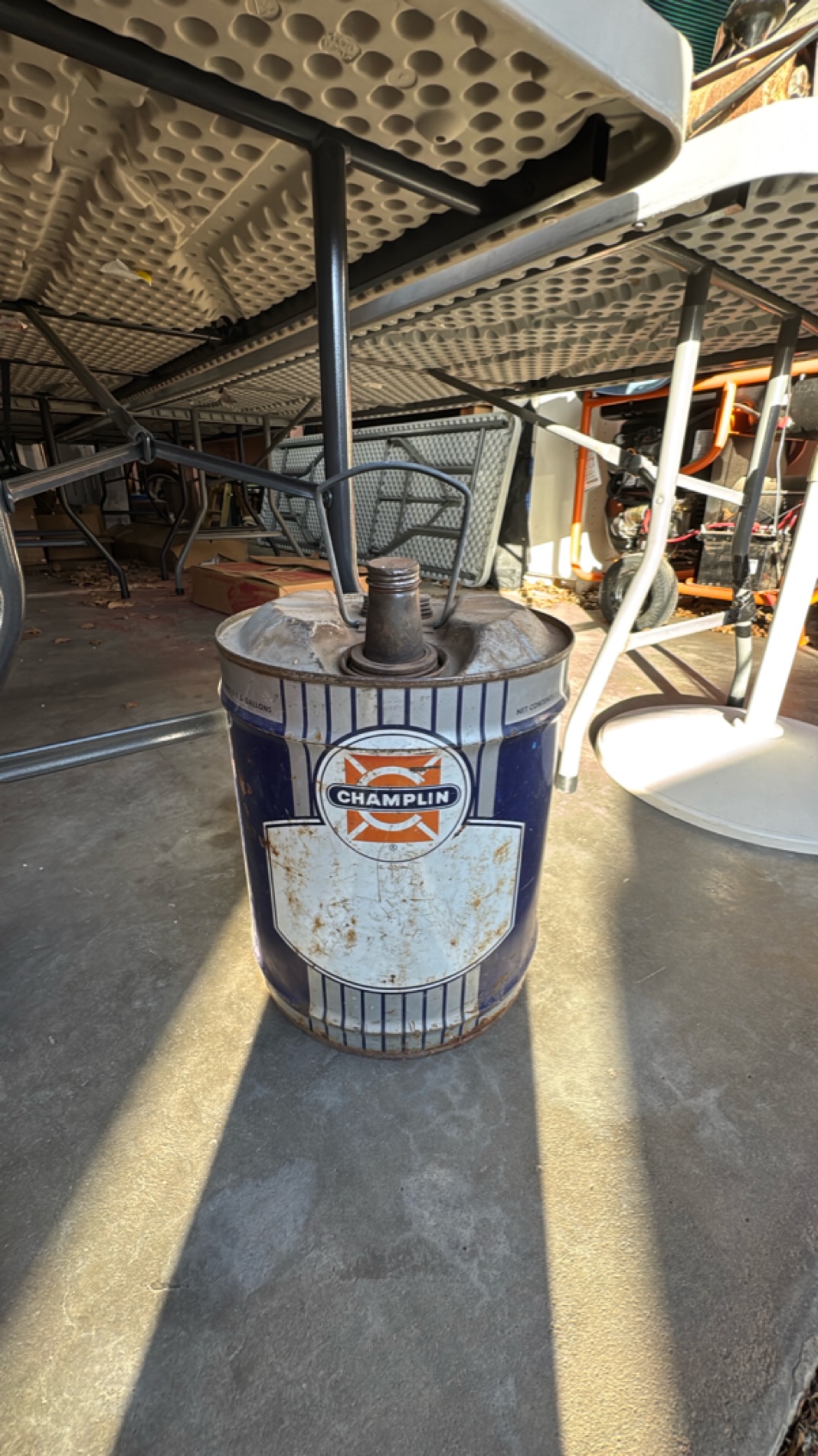 Vintage Champlin Oil Can Collection