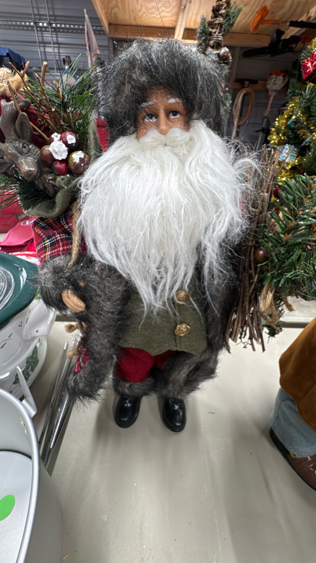 Vintage Santa Figurine and Westclox Timer Collection