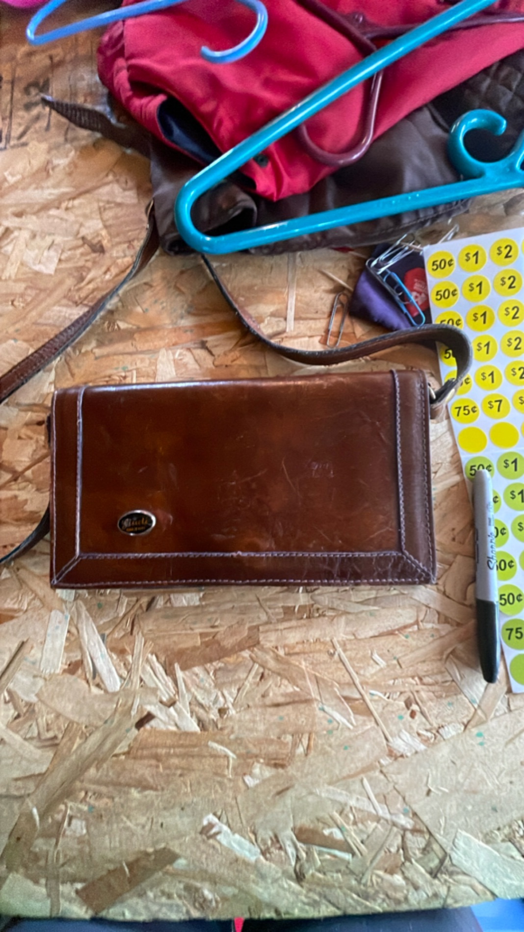 Vintage Brown Leather Purse