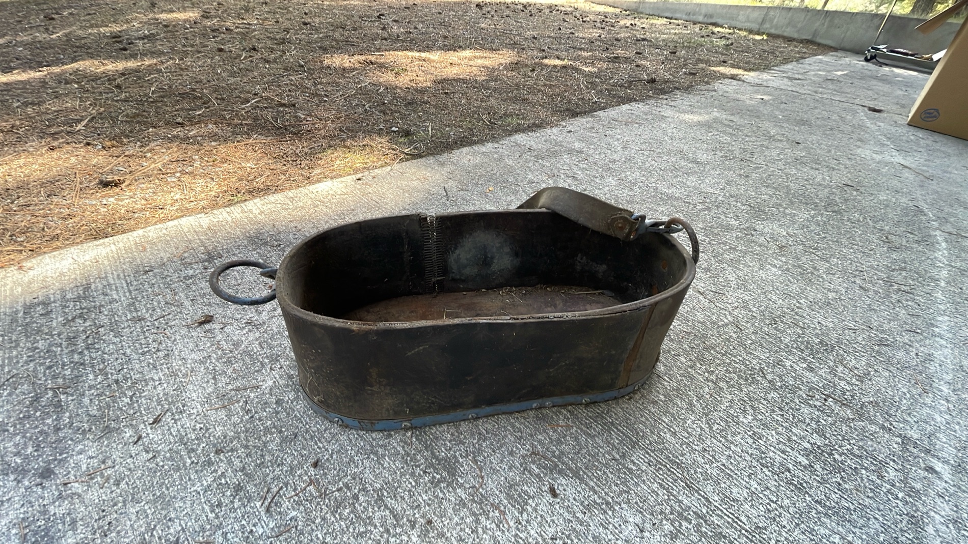 Antique Metal Coal Scuttle