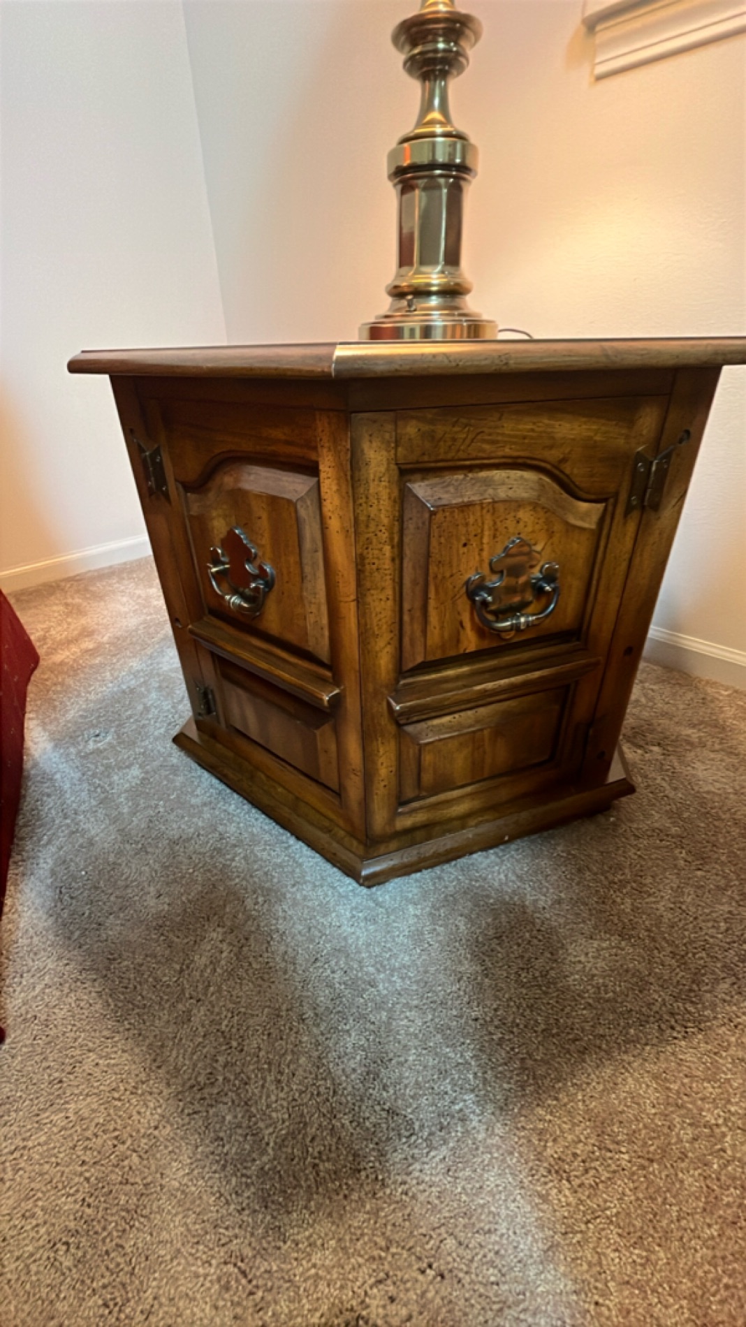 Solid Wood Vintage End Table