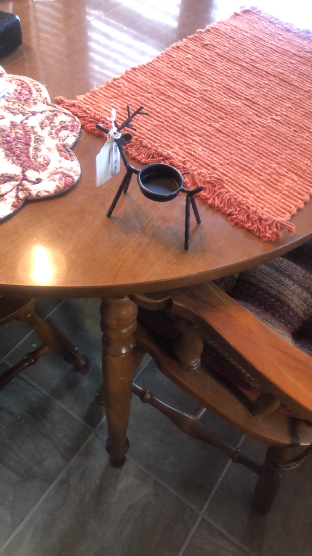 Wrought Iron Spider Decorative Candle Holder