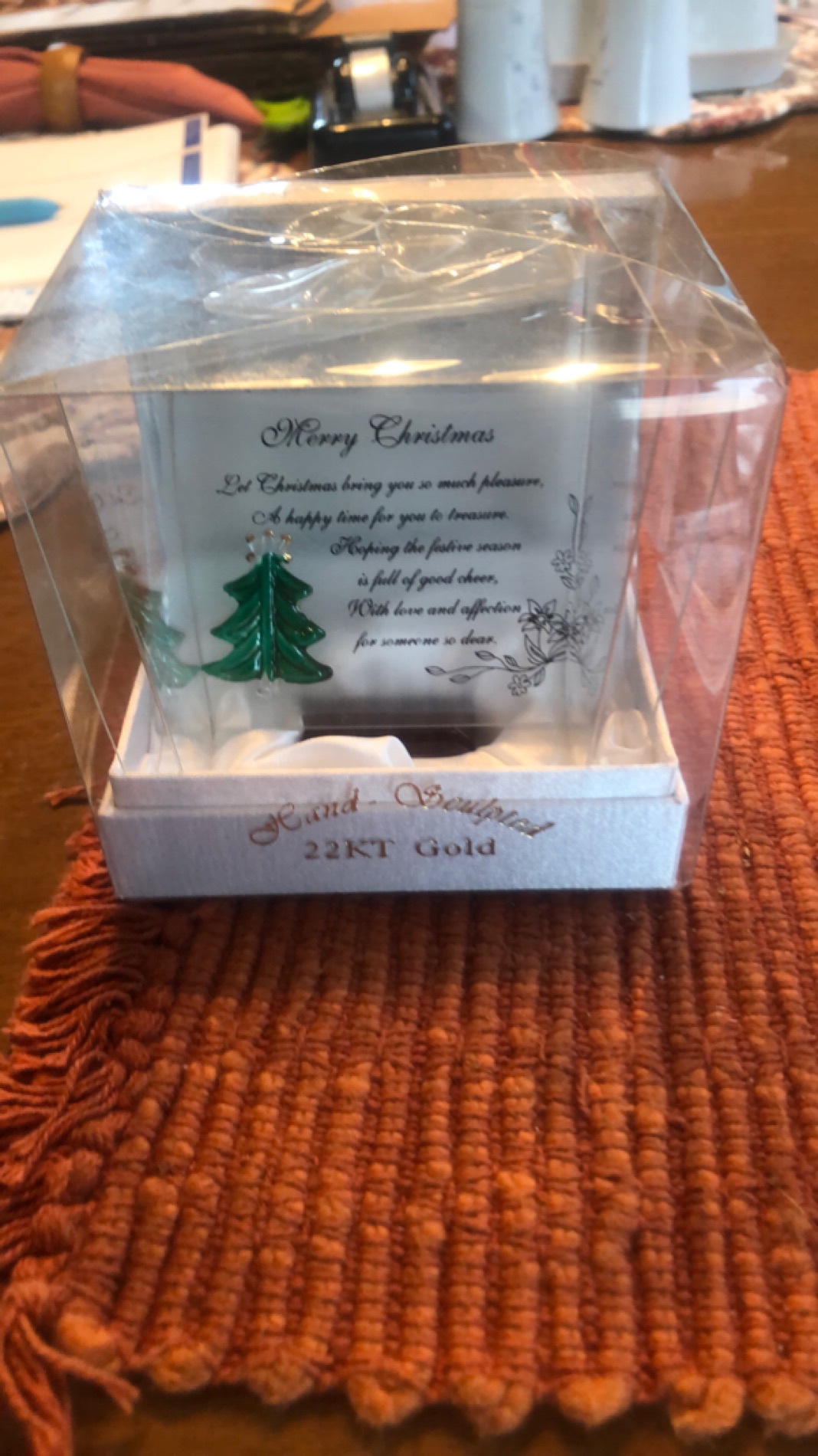 22KT Gold Christmas Keepsake Ornament