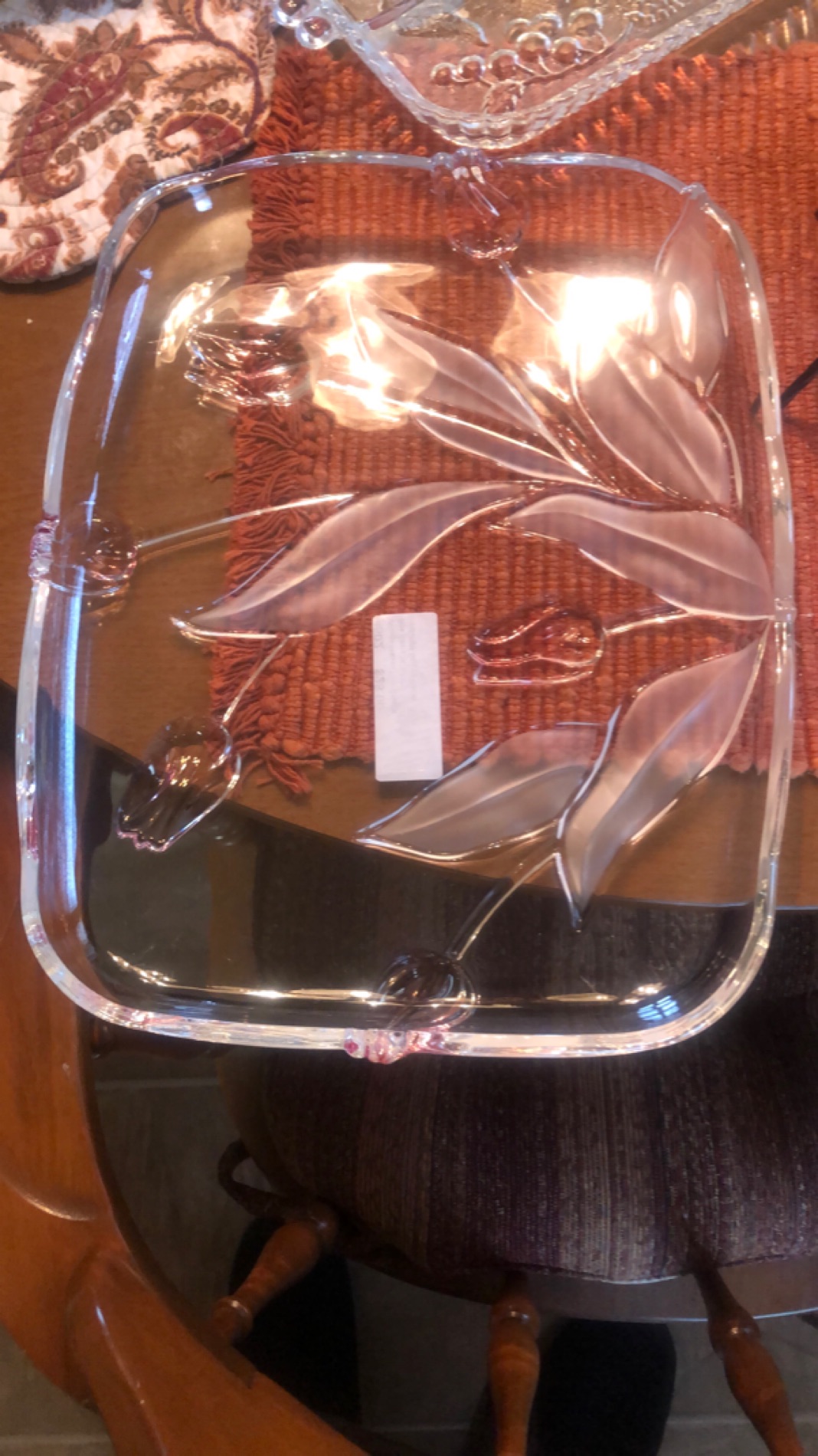 Elegant Glass Serving Platter