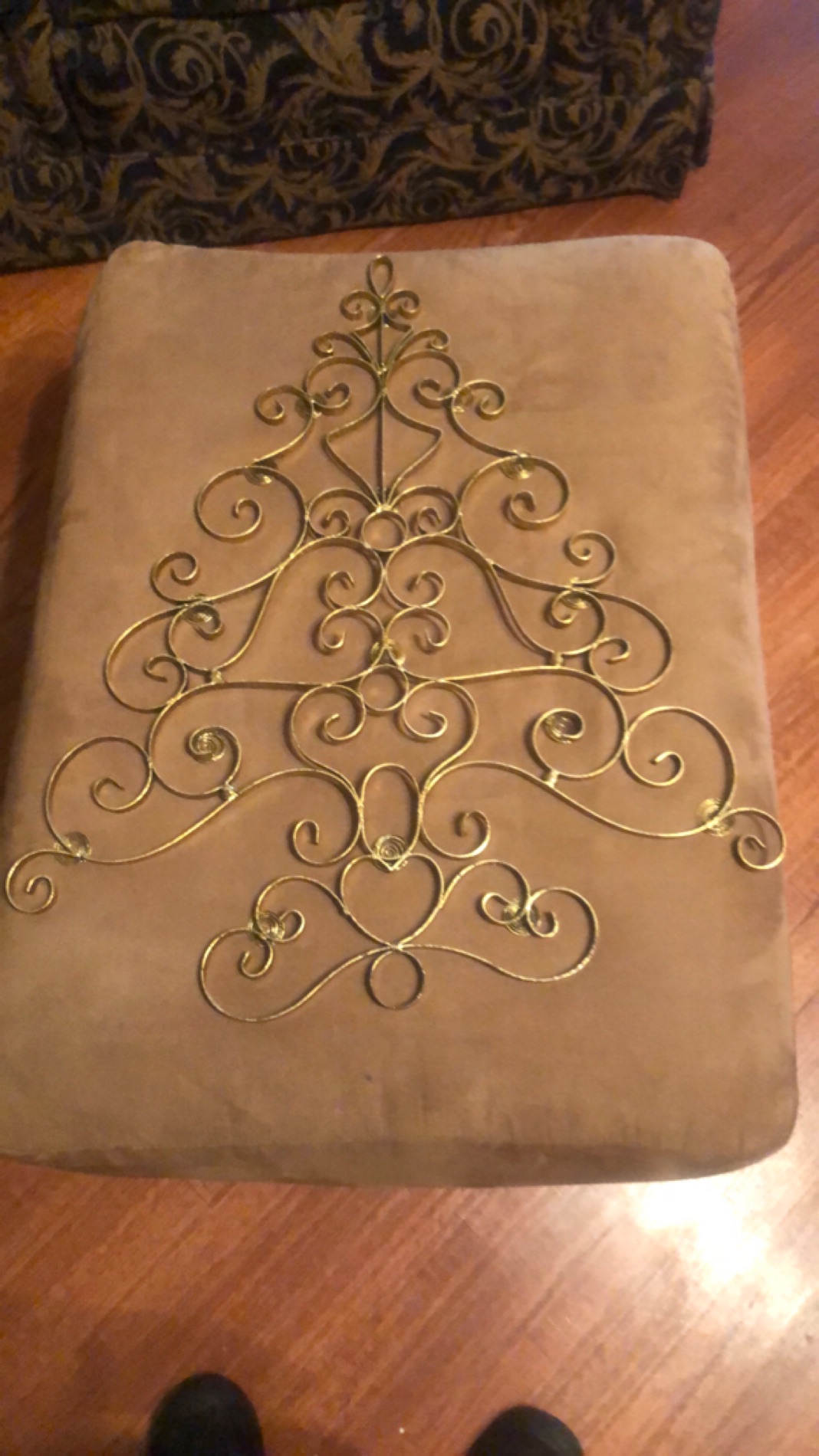 Brass Scrollwork Wall Decor
