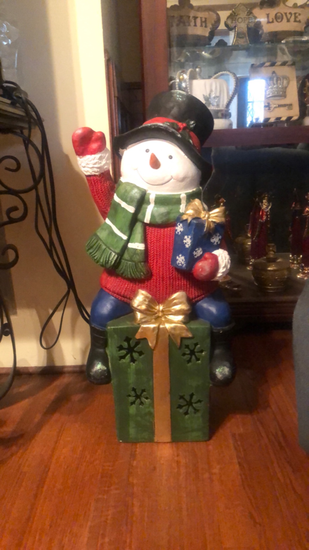 Festive Snowman Holiday Decoration