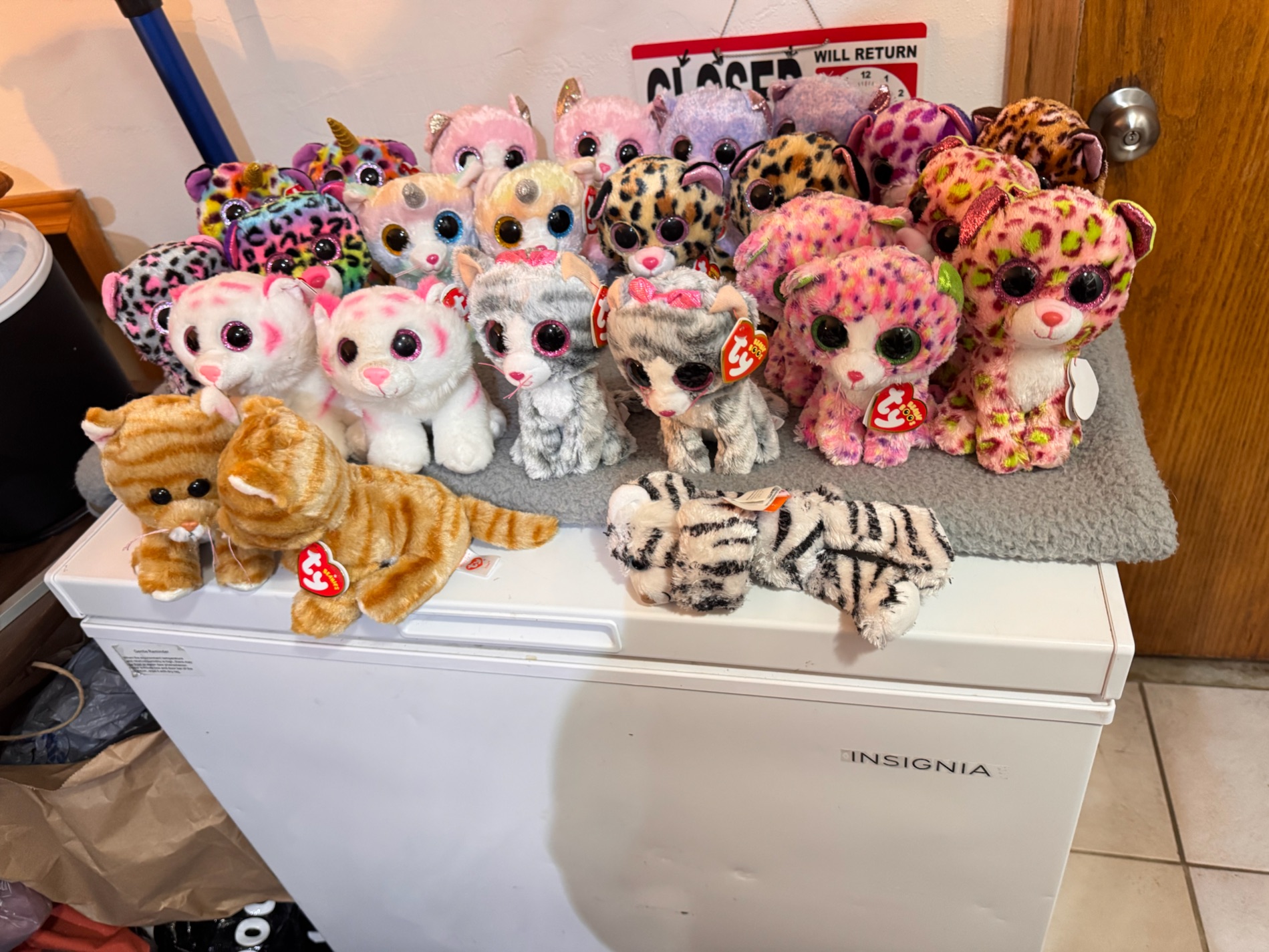 Large Collection of Beanie Babies and Plush Toys $3/each for most photo