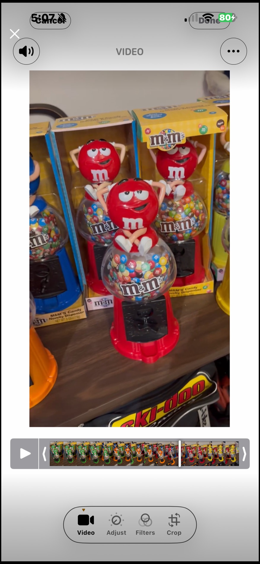 M&M's Candy Dispenser with Packaging