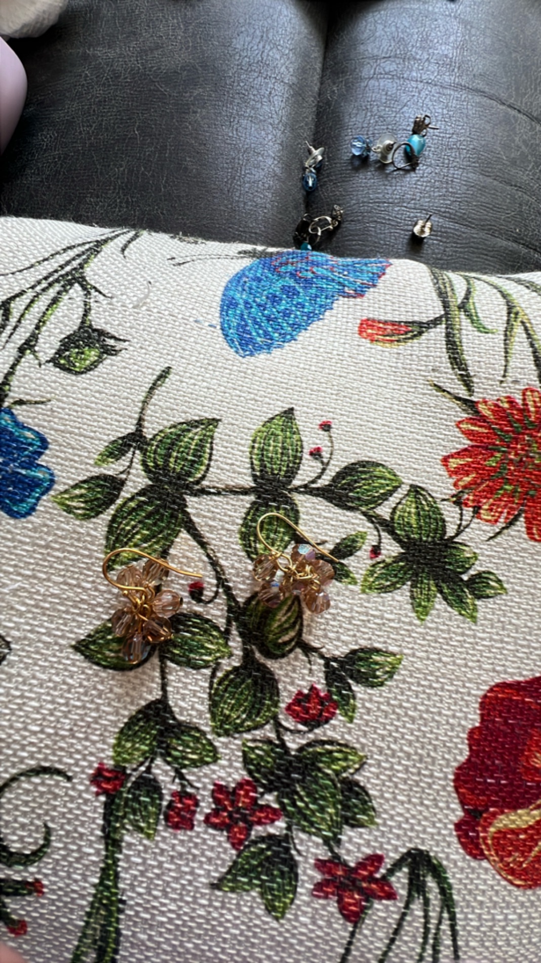 Elegant Crystal Flower Earrings