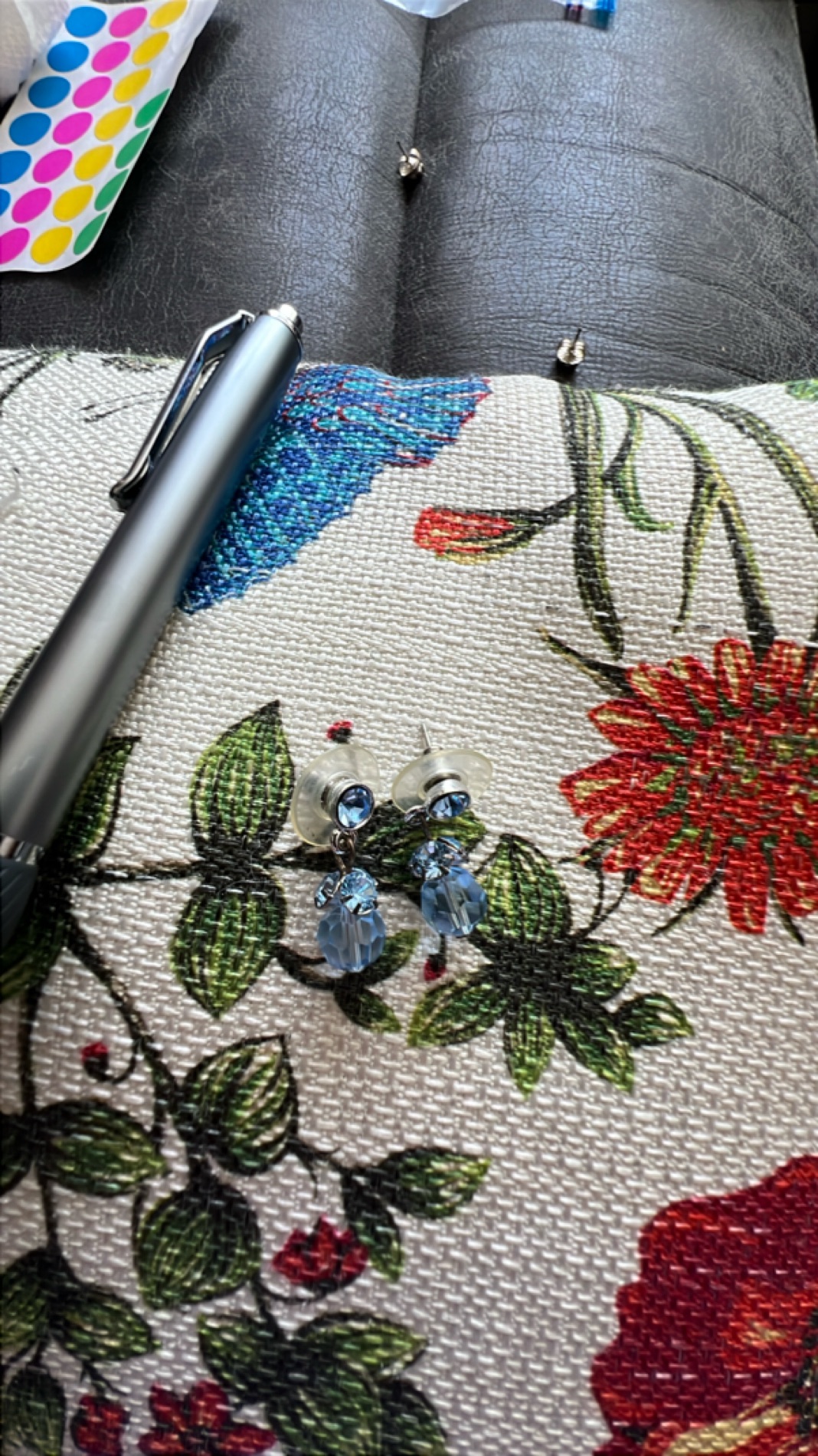 Elegant Blue Crystal Drop Earrings