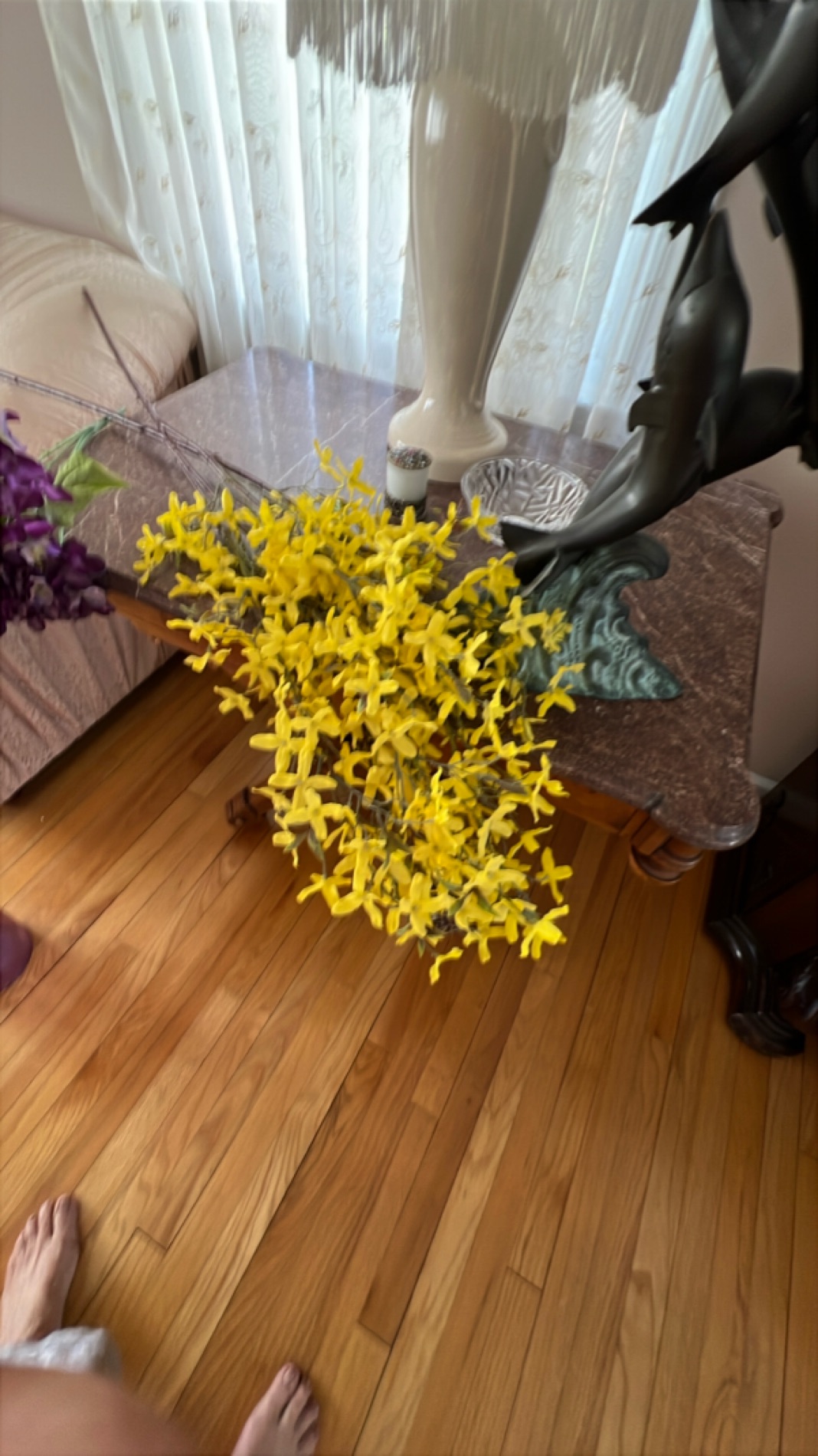 Artificial Yellow Forsythia Flowers