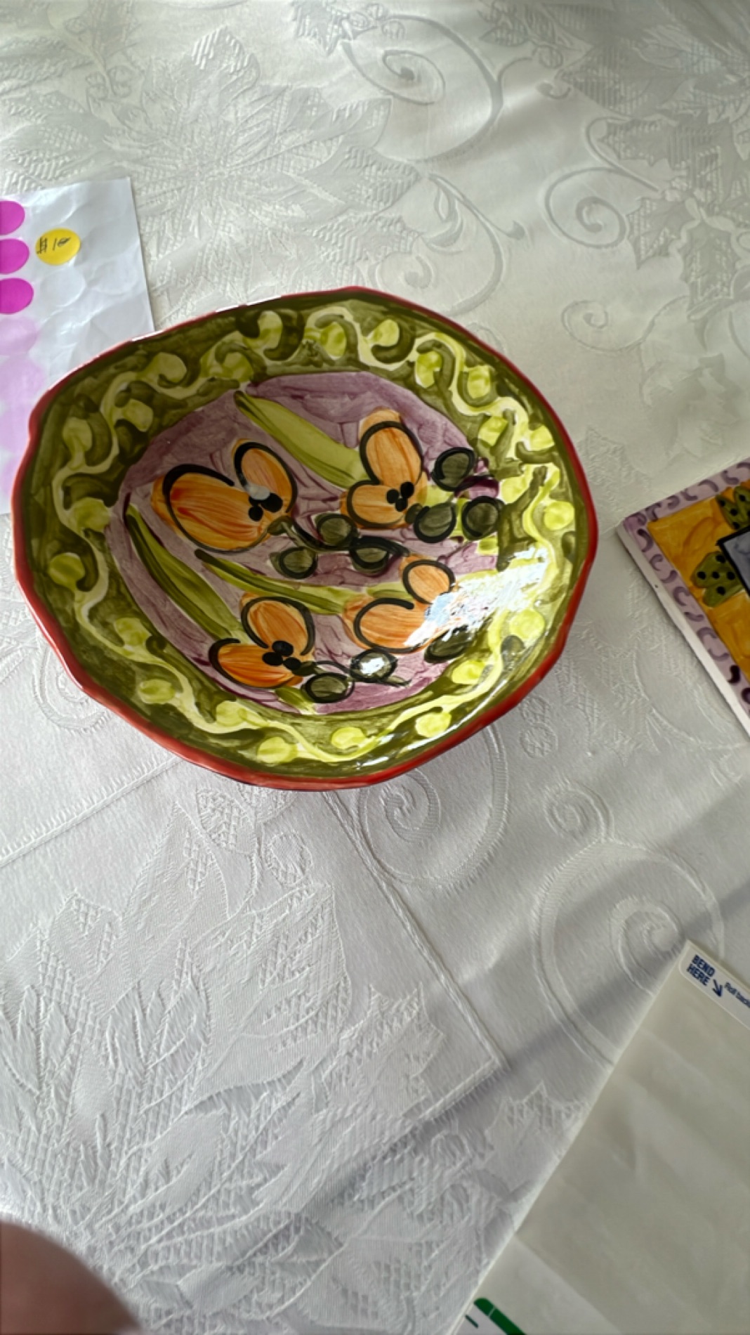 Hand-Painted Ceramic Bowl