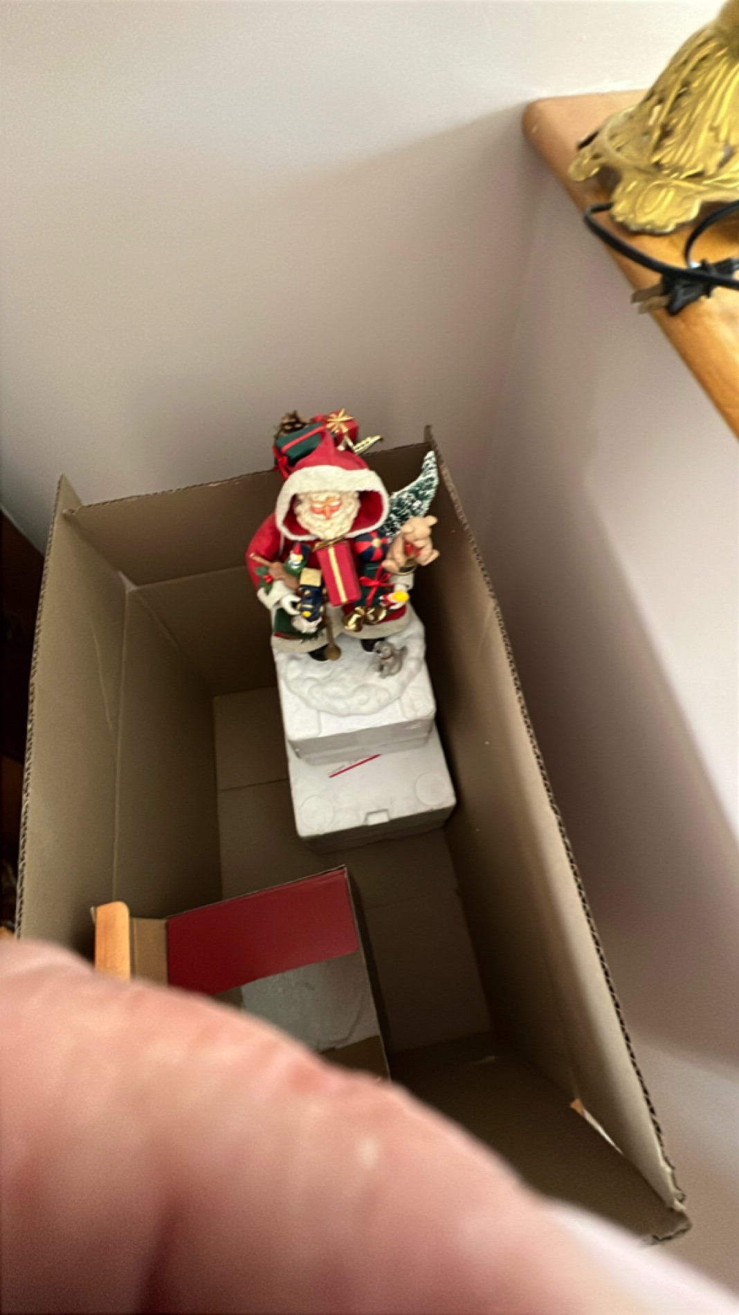 Decorative Santa Figurine with Base