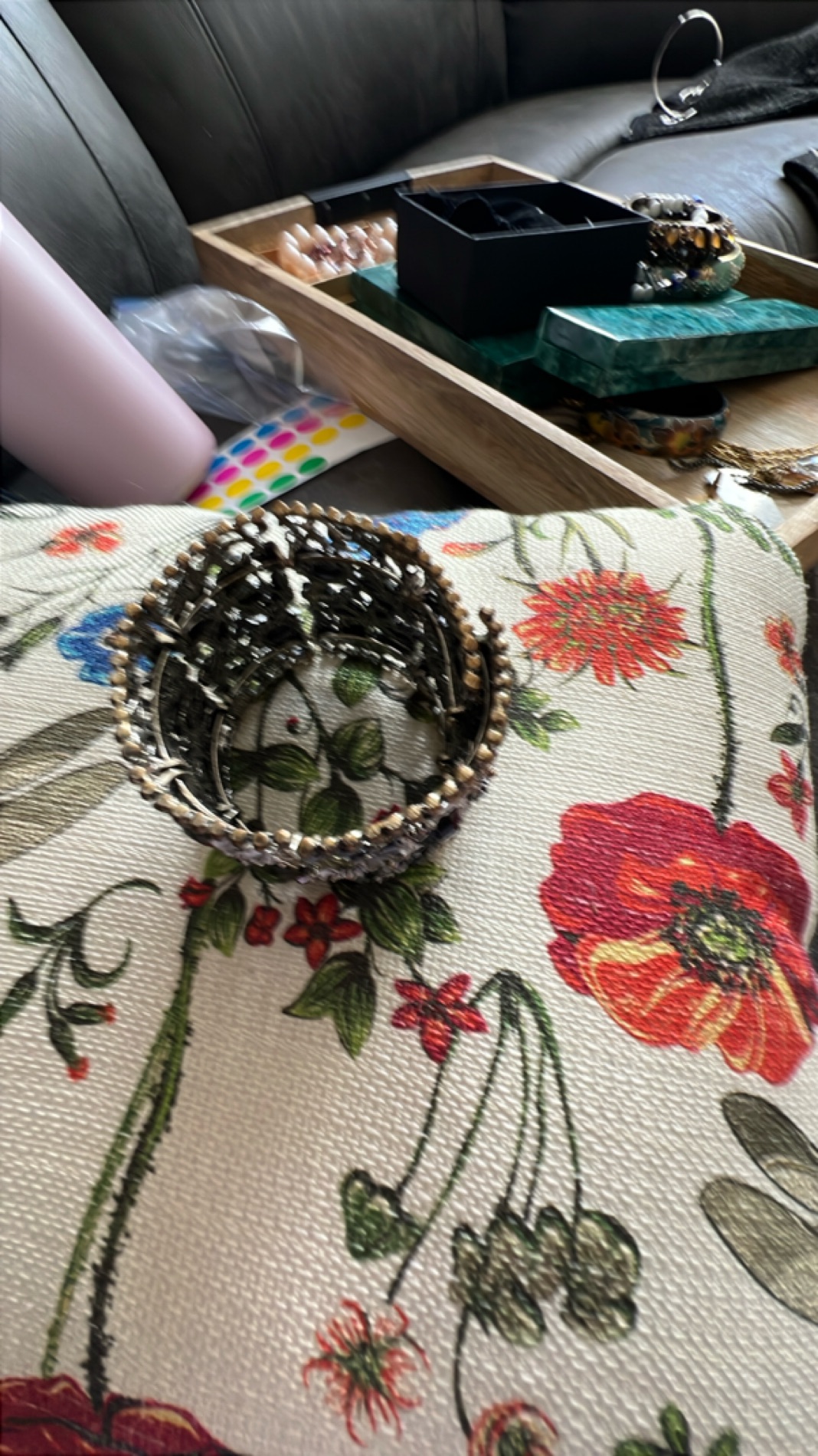 Vintage Gold-Toned Metal Bracelet