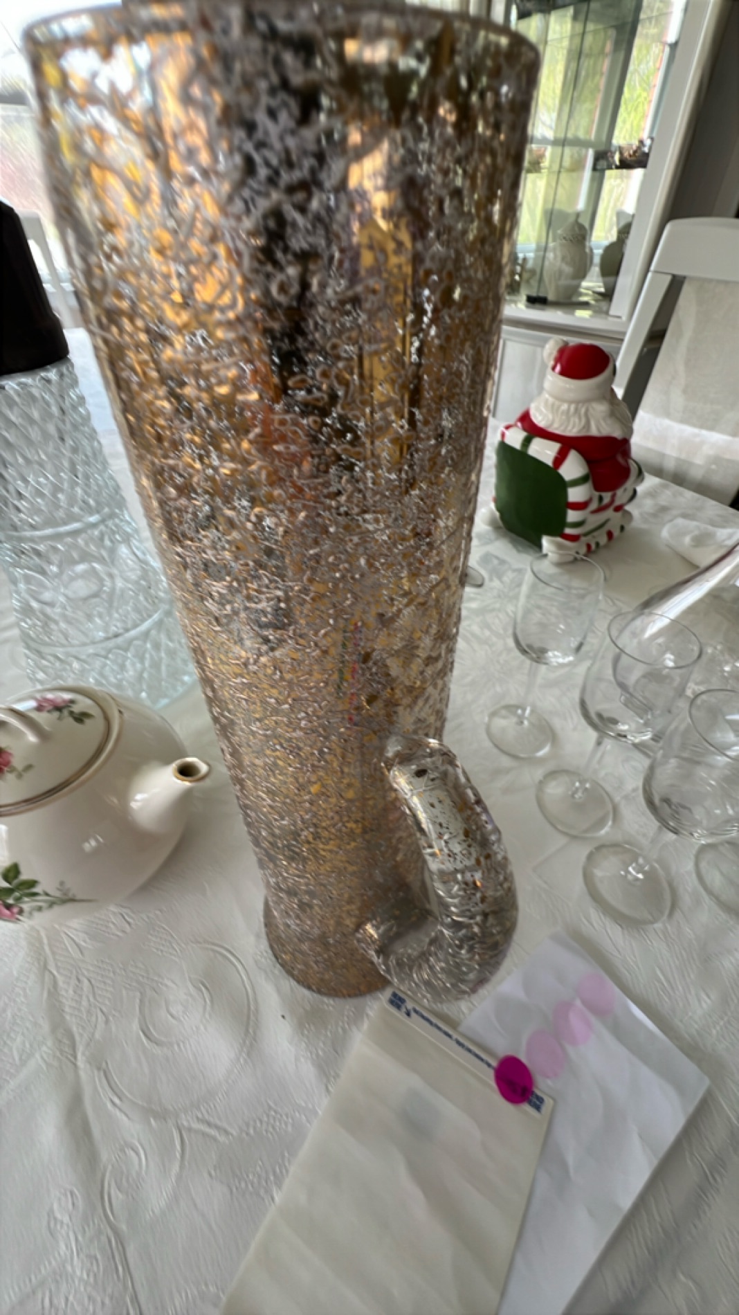 Vintage Decorative Champagne Flute Vase
