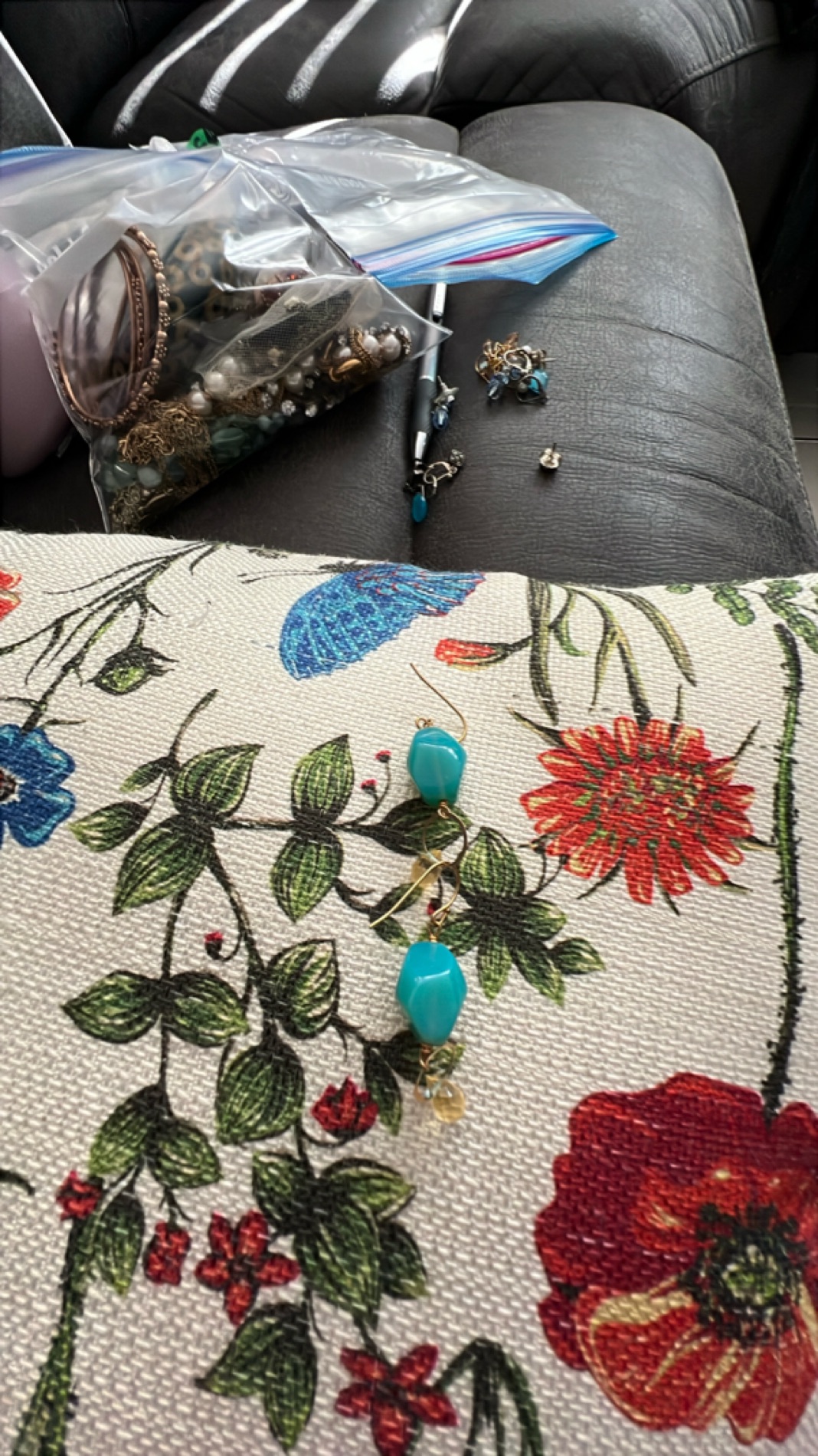 Turquoise Bead Earrings