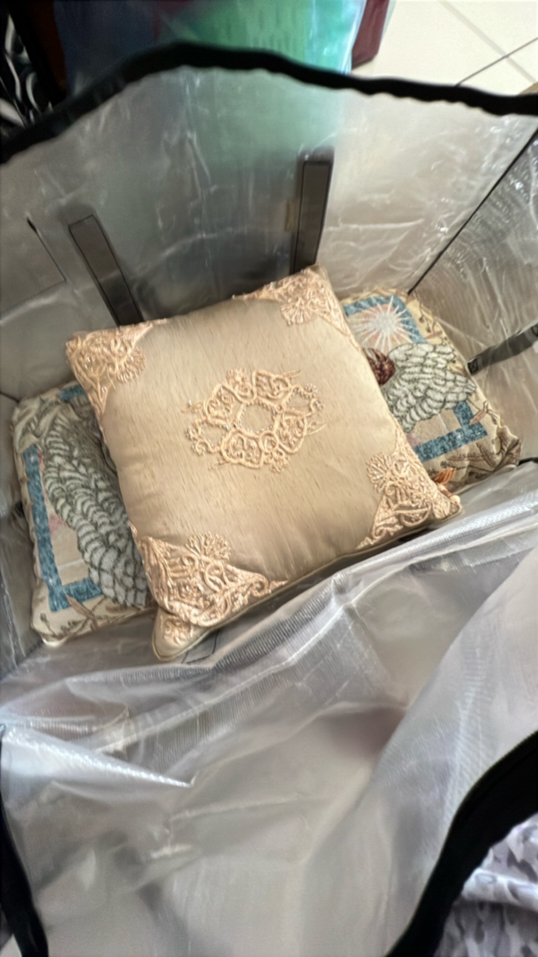 Decorative Embroidered Throw Pillows