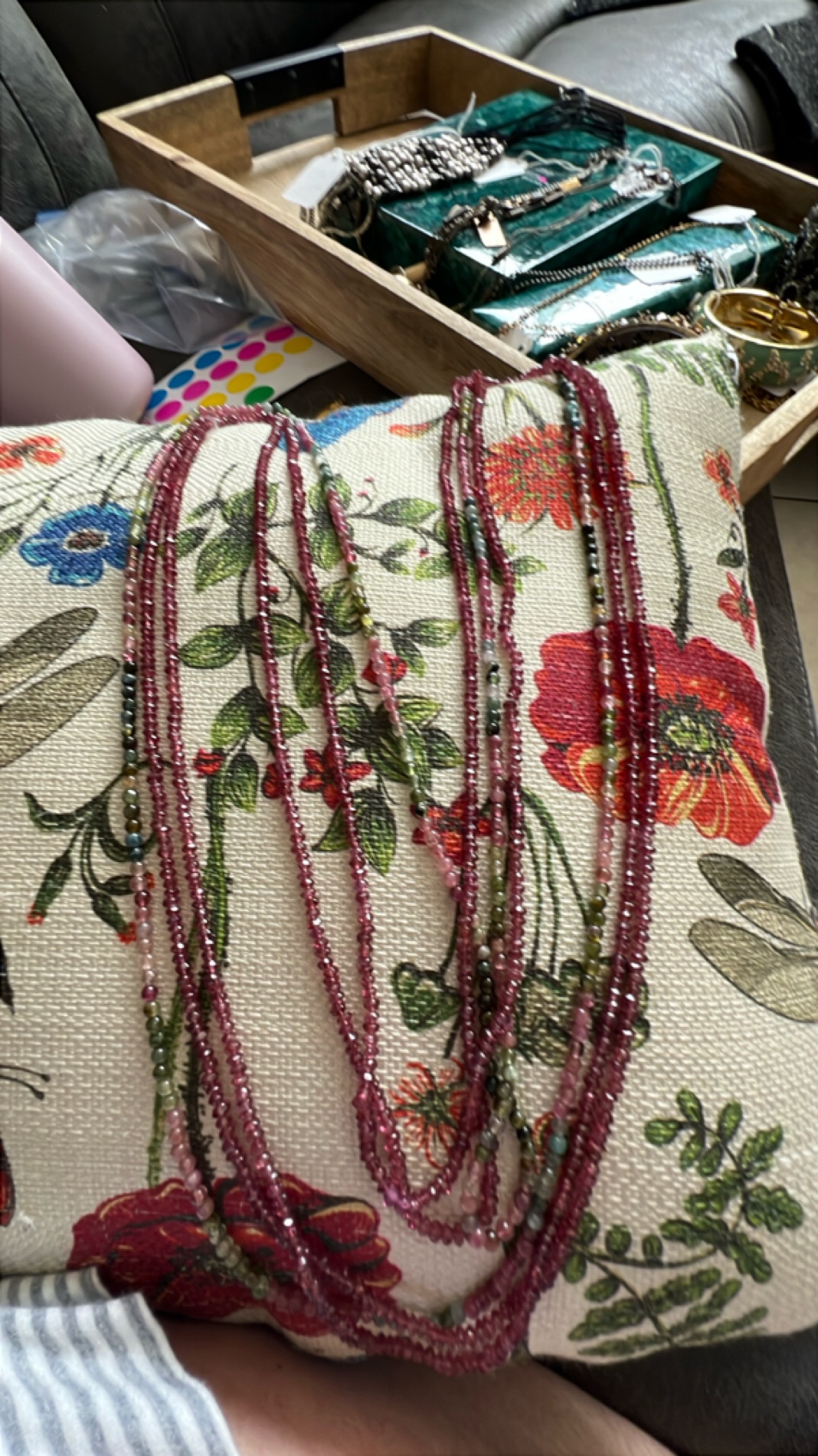 Elegant Multi-Strand Beaded Necklace