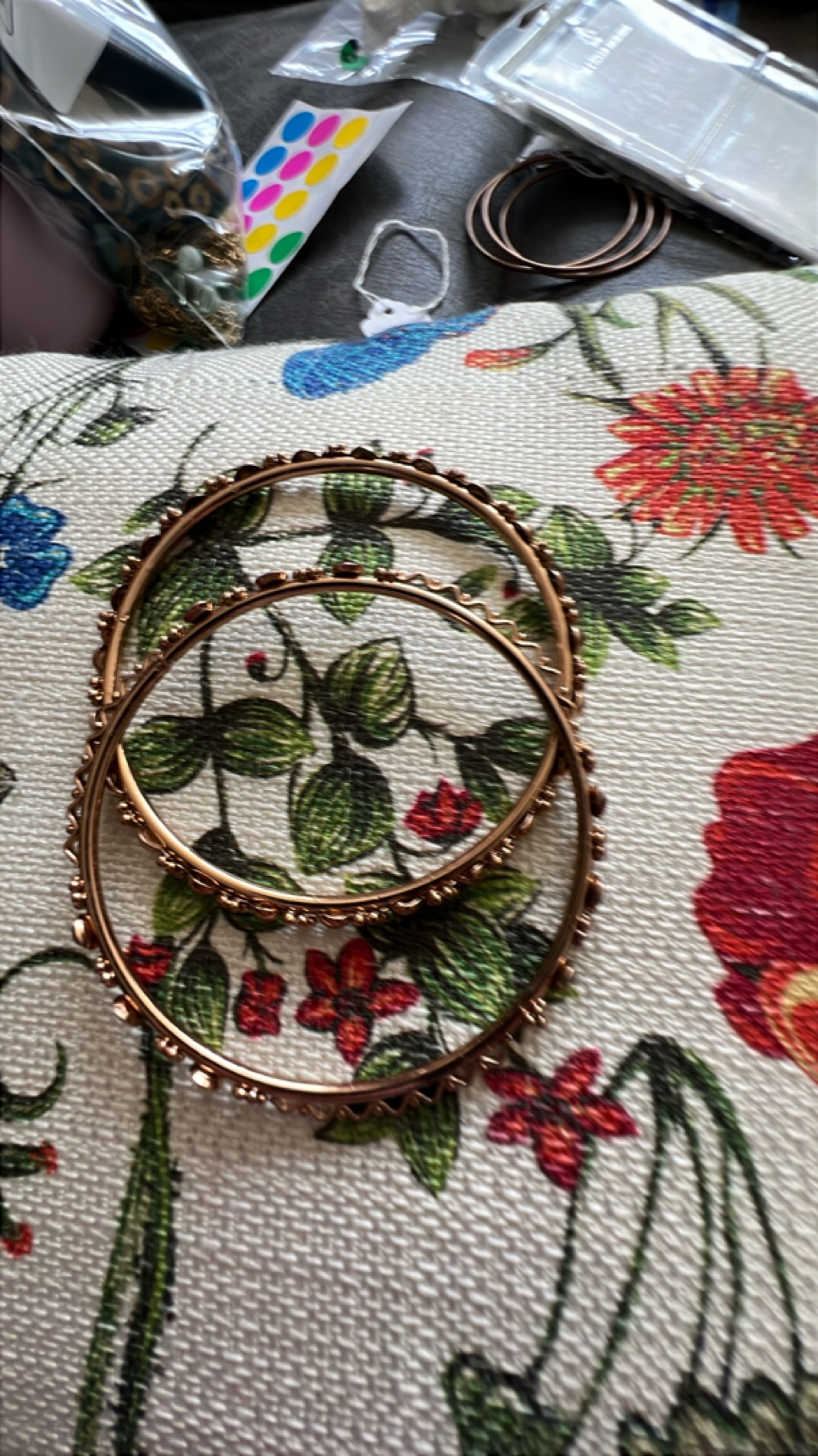 Elegant Metal Bangles Set