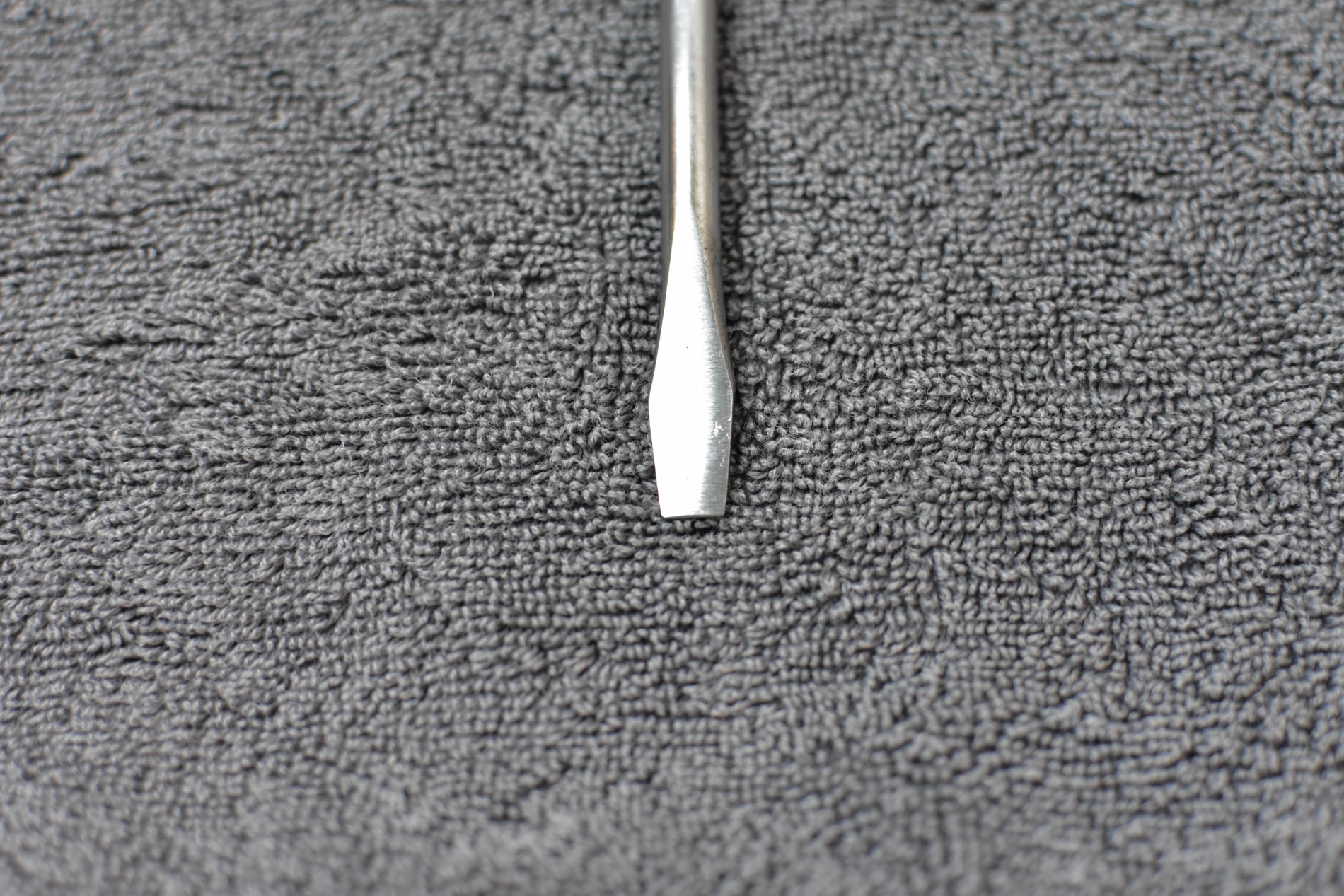 Vintage Flathead Screwdriver with Wooden Handle photo