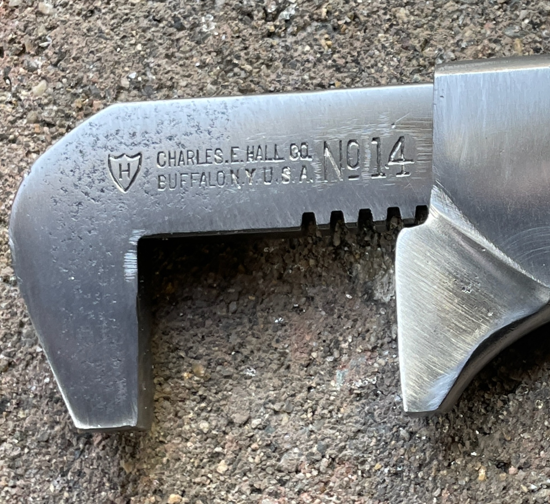 Charles E. Hall Co. No. 14 Adjustable Bicycle Wrench photo
