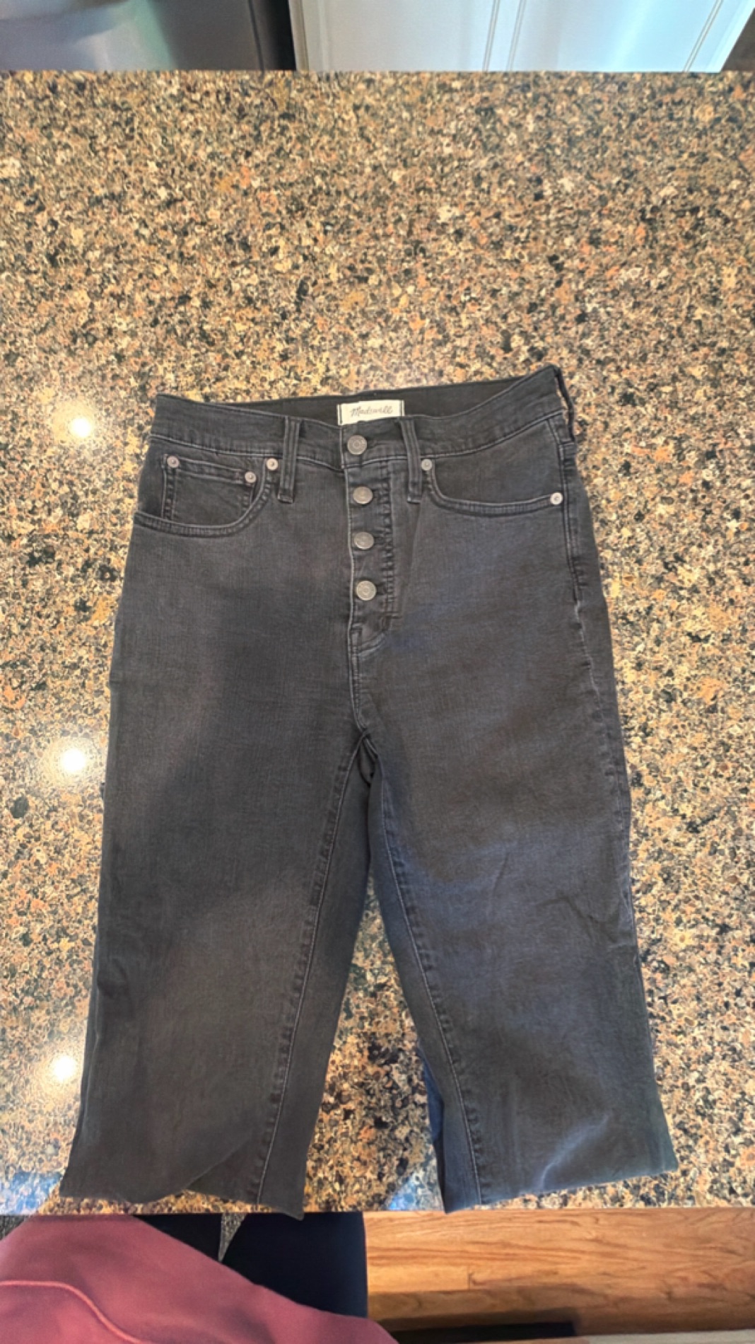 Madewell High-Rise Black Skinny Jeans, size 27