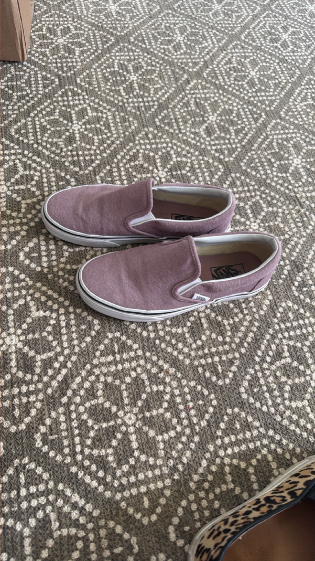 Vans Classic Mauve Slip-On Canvas Shoes, size 7