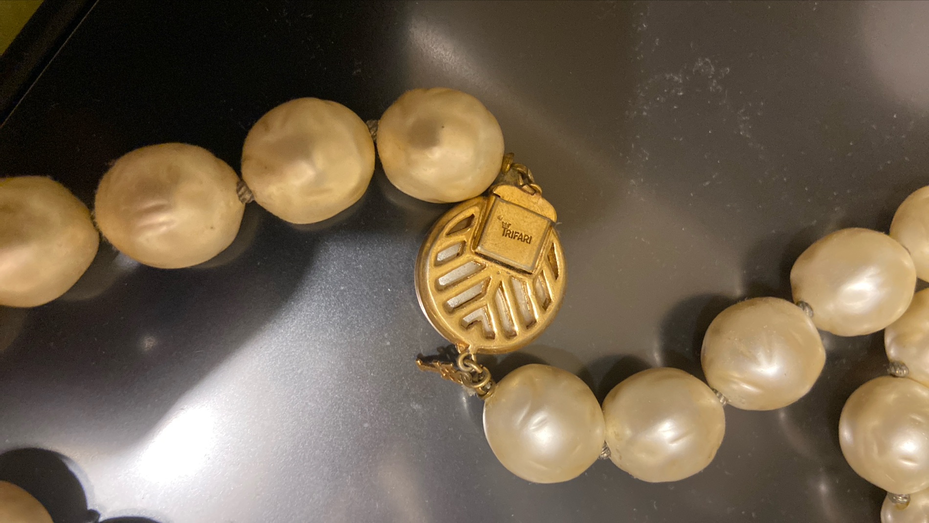 Trifari Pearl Necklace Collection photo