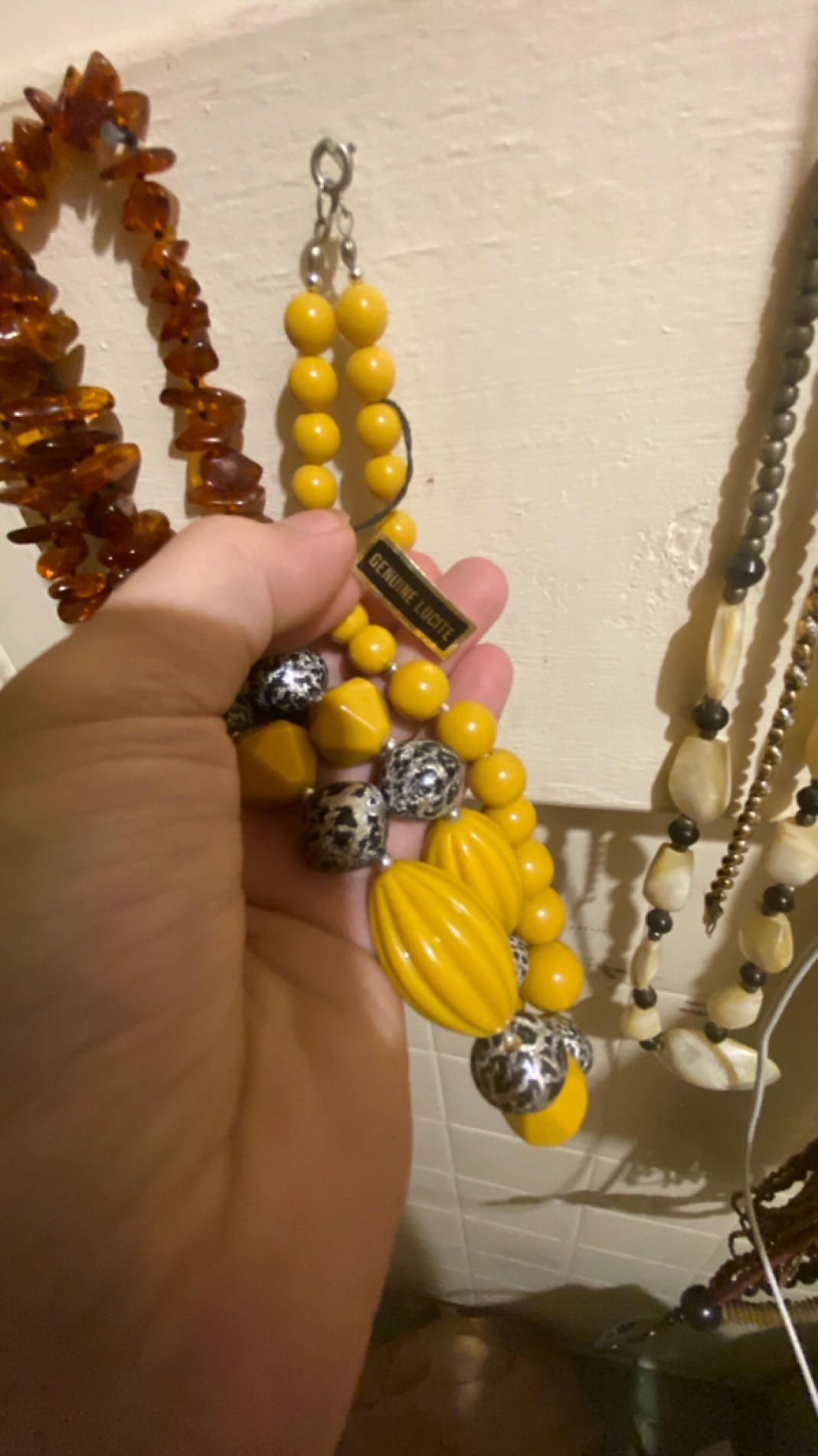 Genuine Lucite Beaded Necklace Collection photo