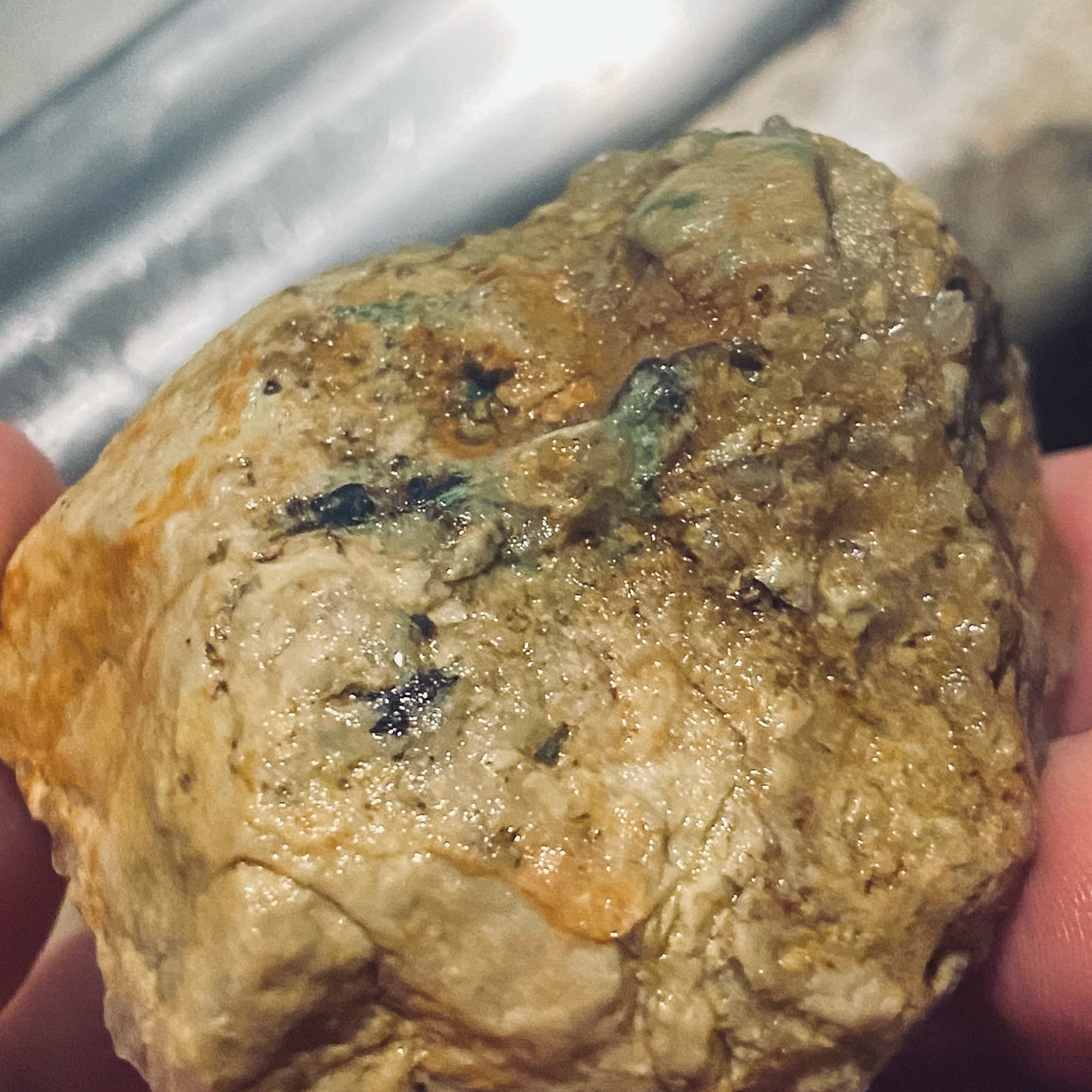 Raw Chrysocolla and Malachite Mineral Specimen photo