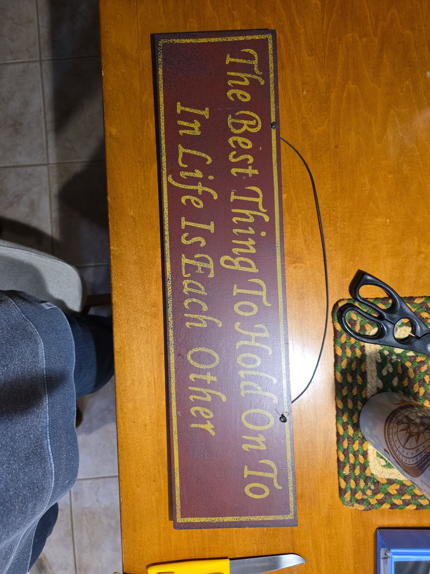 Decorative Wooden Inspirational Sign