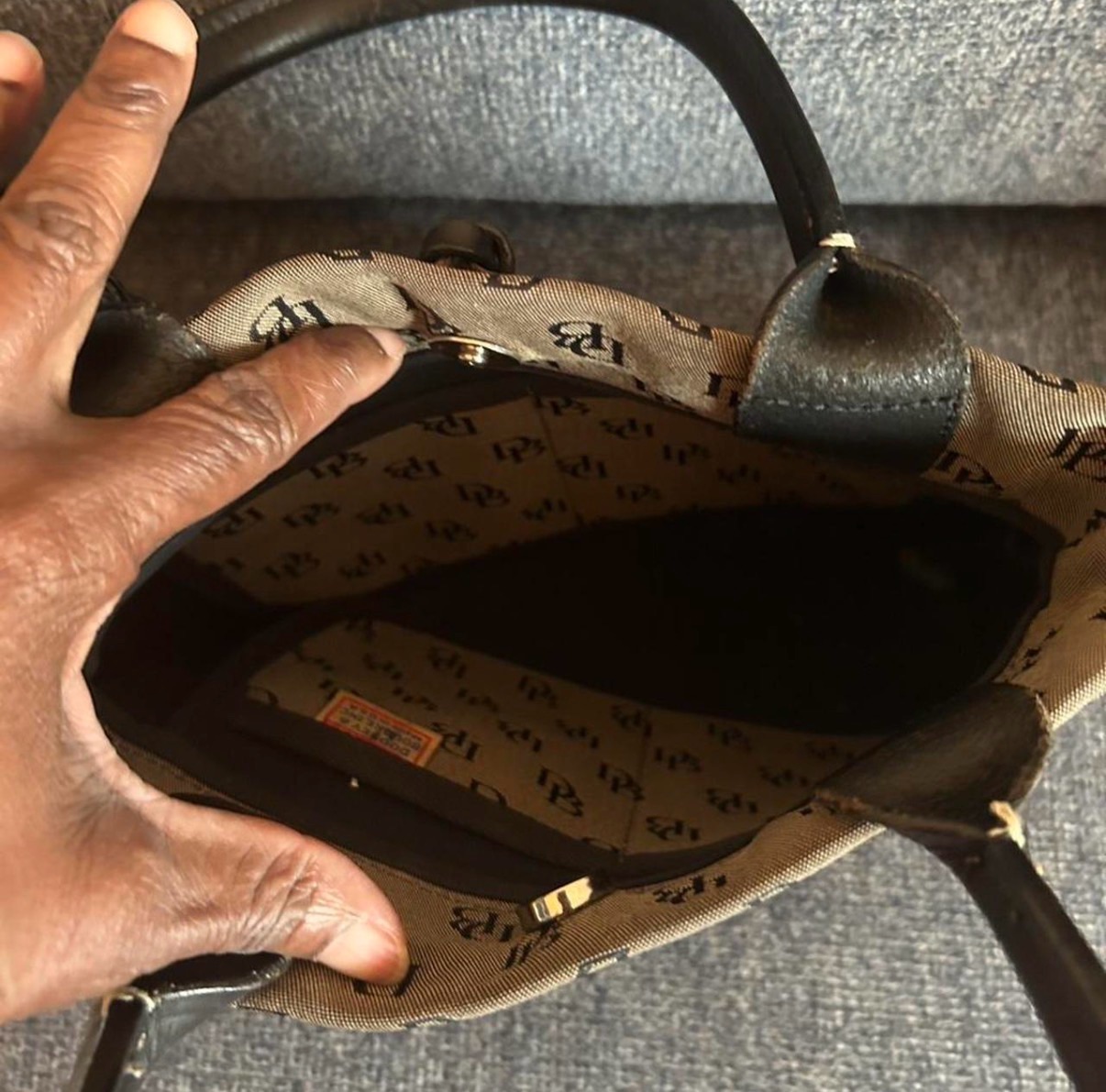 Dooney & Bourke Monogram Canvas Tote Bag photo