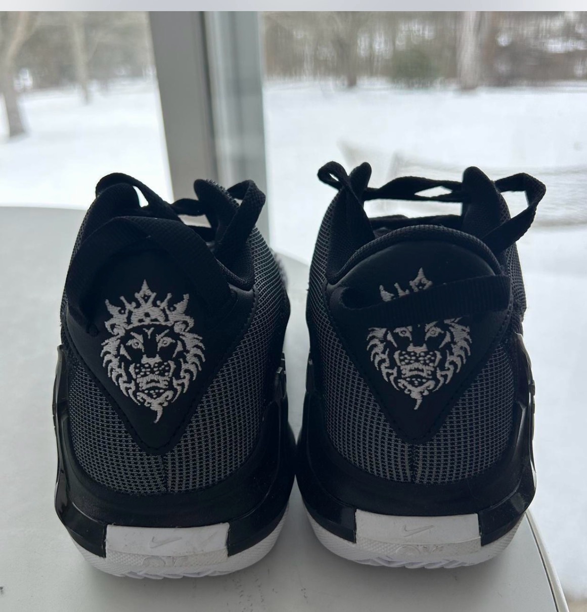 Nike Precision 5 Basketball Shoes Black/White - US Size 7 photo