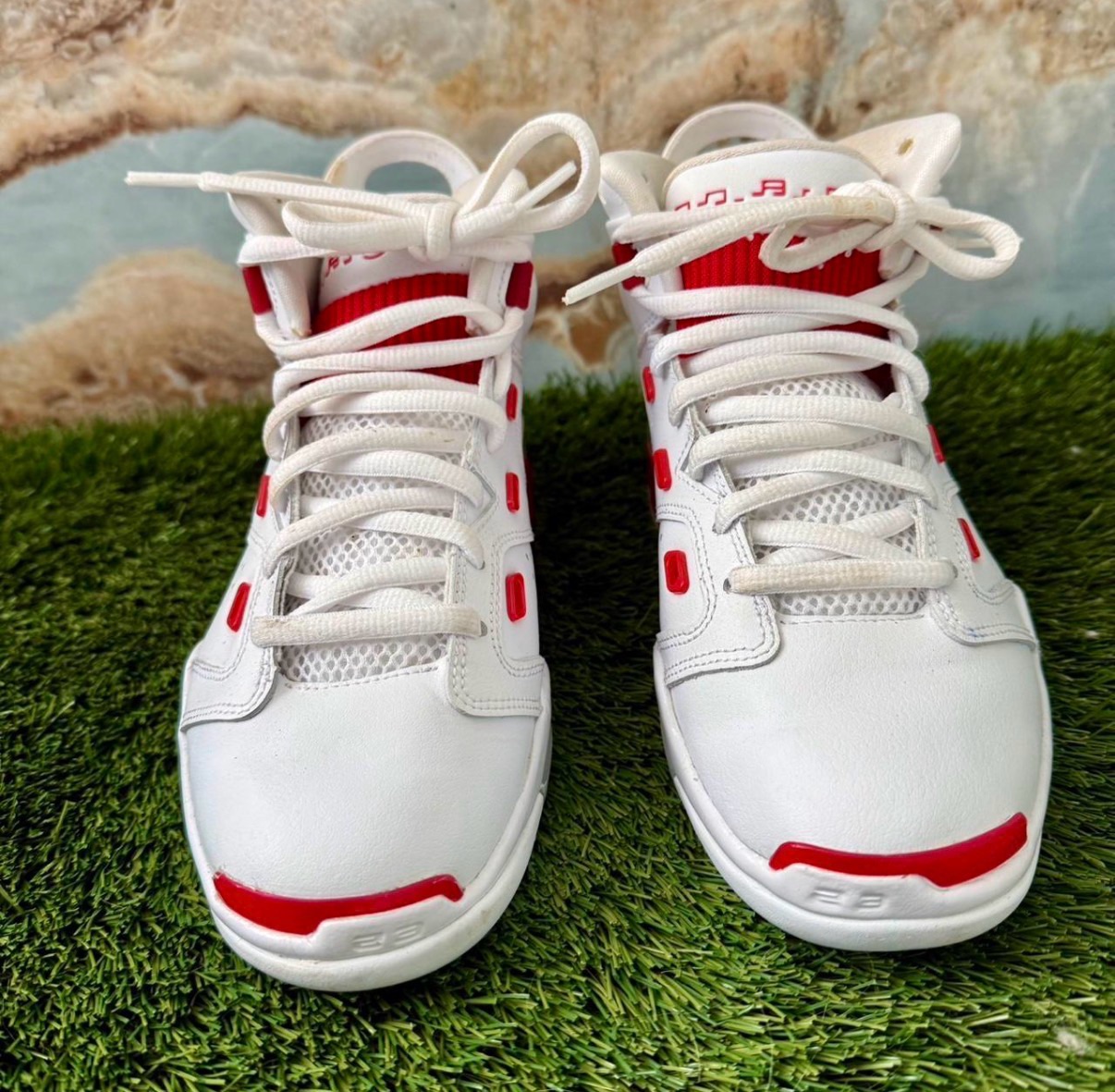 Air Jordan 6 Retro 'White/University Red' Sneakers - Youth Size 5.5Y