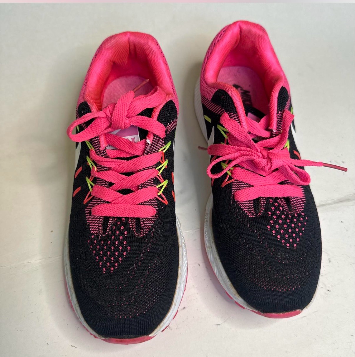 Nike Zoom Running Shoes - Black and Pink photo
