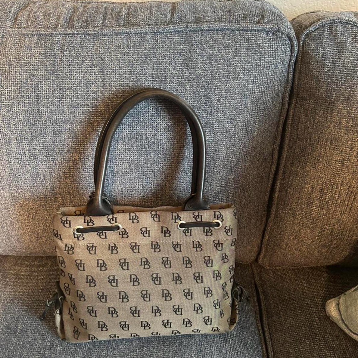 Dooney & Bourke Monogram Canvas Tote Bag photo