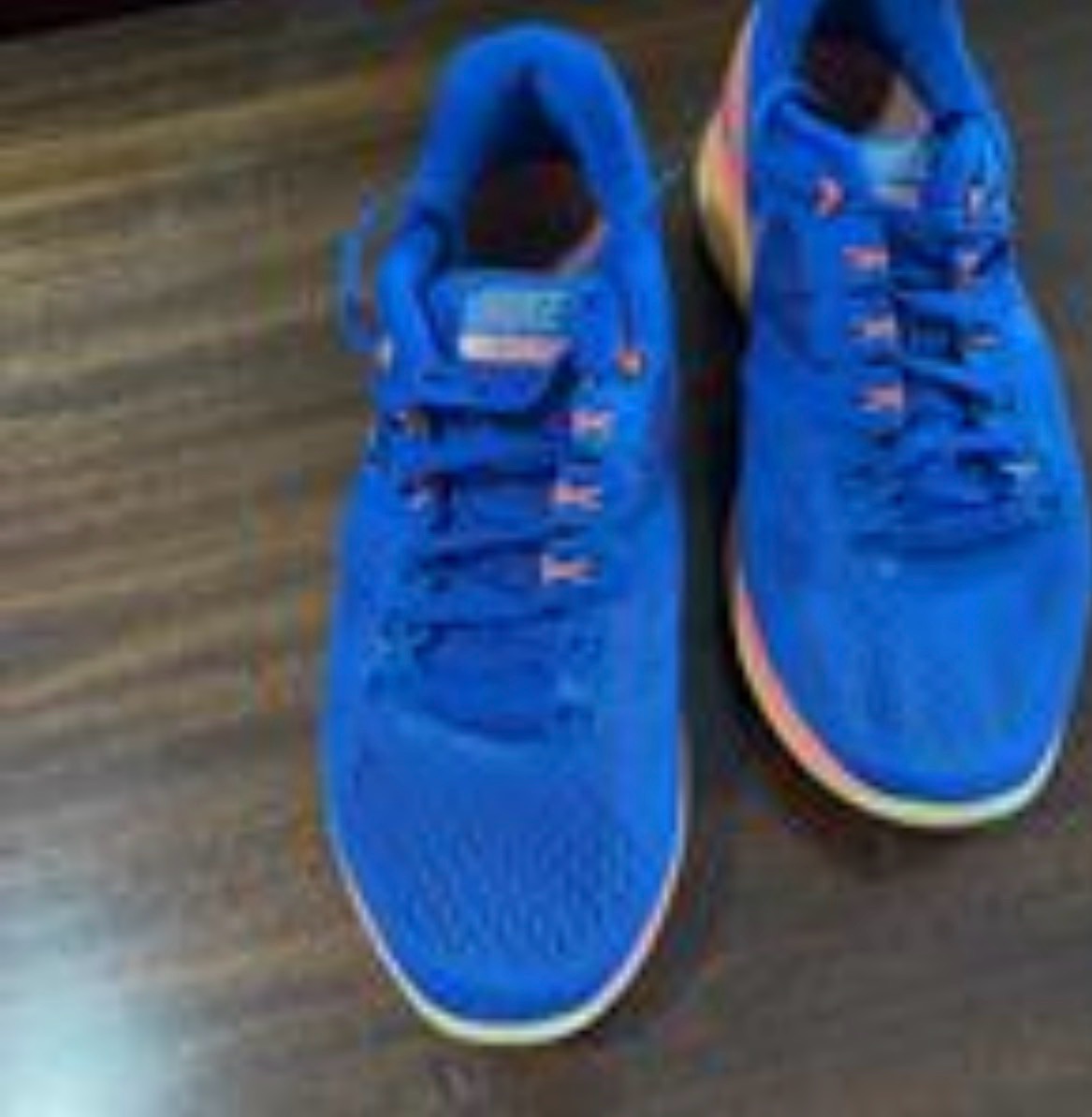 Nike Lunarglide 6 Women's Running Shoes - Blue/Orange photo