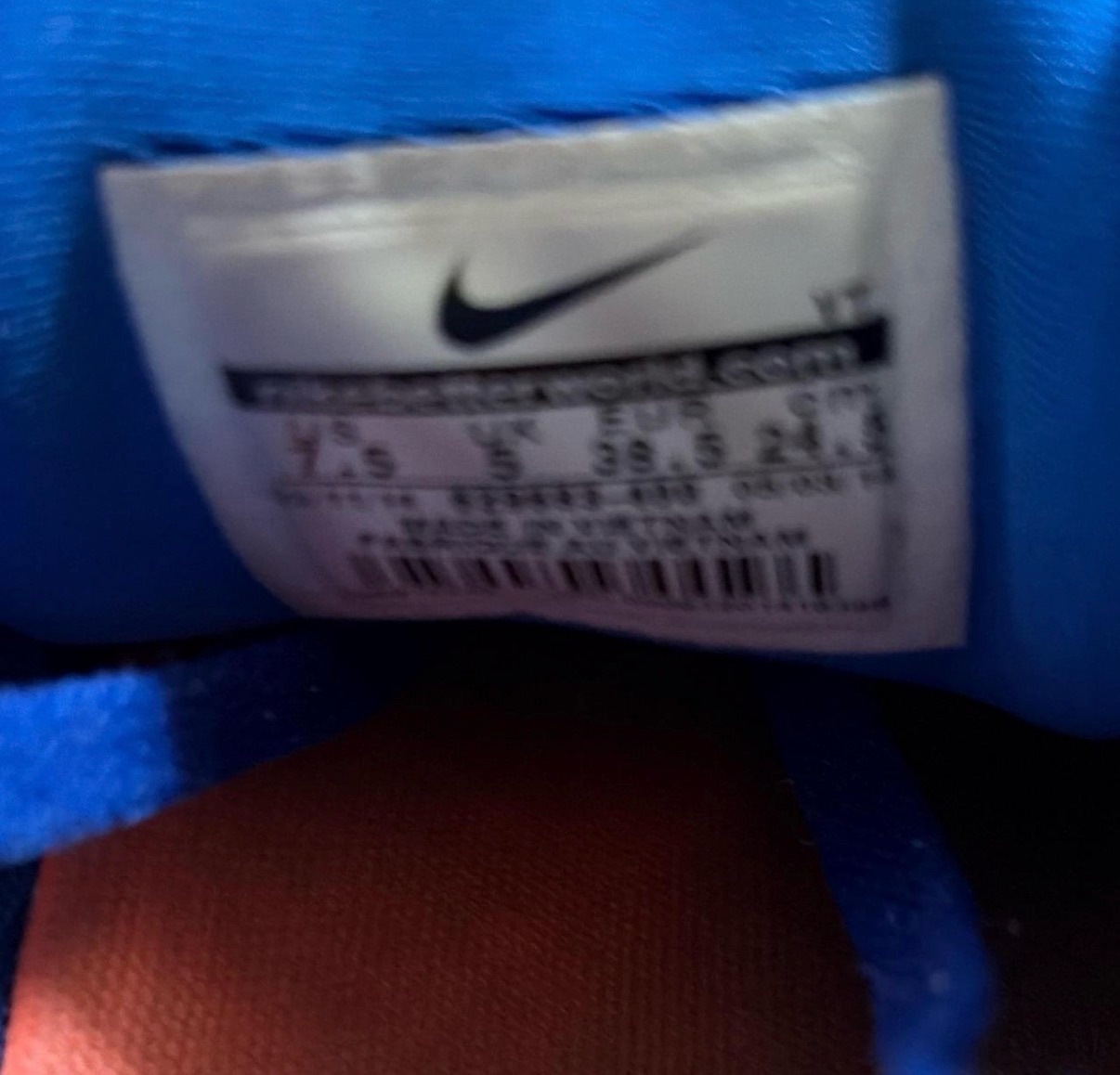 Nike Lunarglide 6 Women's Running Shoes - Blue/Orange photo
