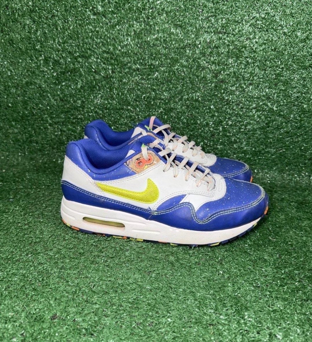 Nike Air Max Sneakers - Blue and Yellow, Size 6Y