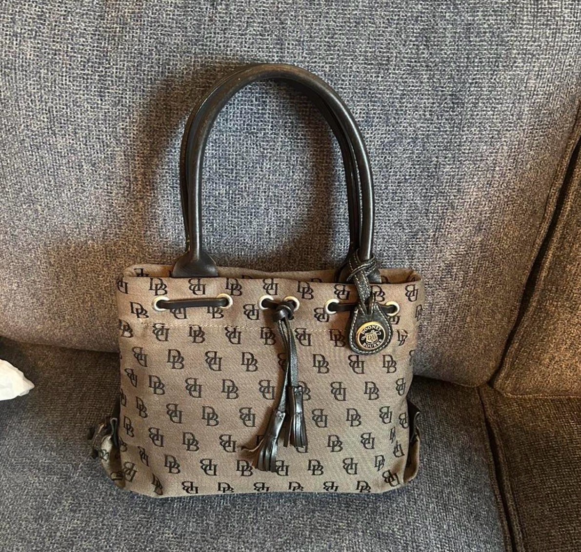Dooney & Bourke Monogram Canvas Tote Bag