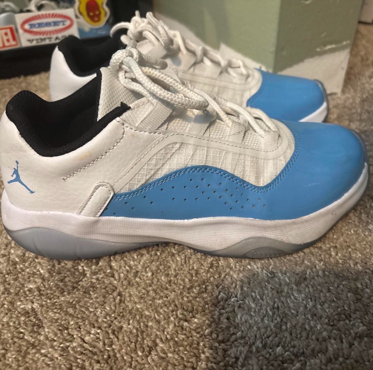 Nike Air Jordan 11 Low Retro 'Legend Blue' Sneakers - Youth Size 5.5Y photo
