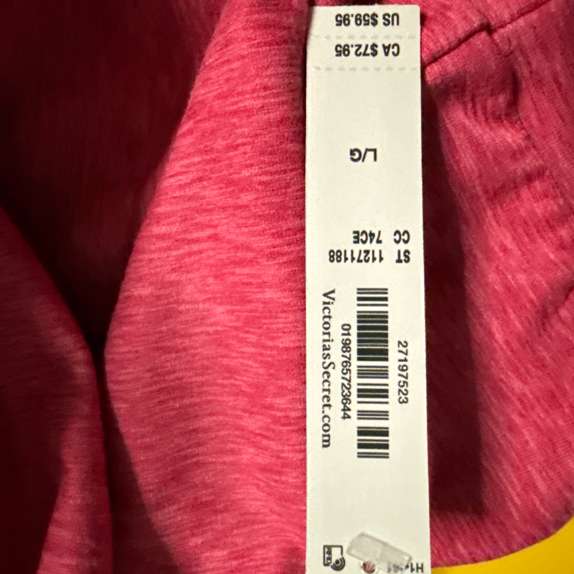 Victoria's Secret Sport Pink Pullover Hoodie - Size Large photo