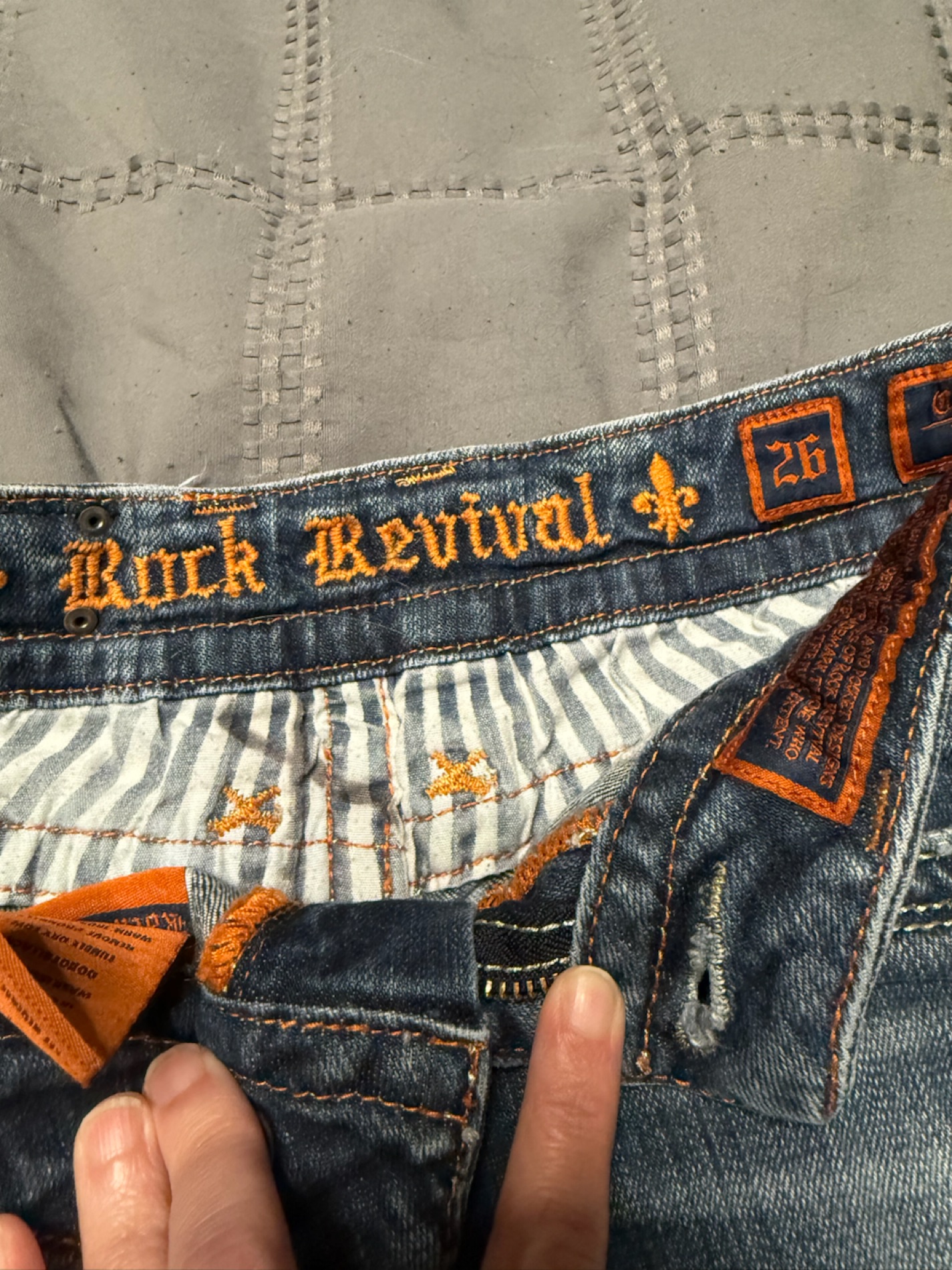 Rock Revival Denim Shorts - Distressed Style, Size 26 photo