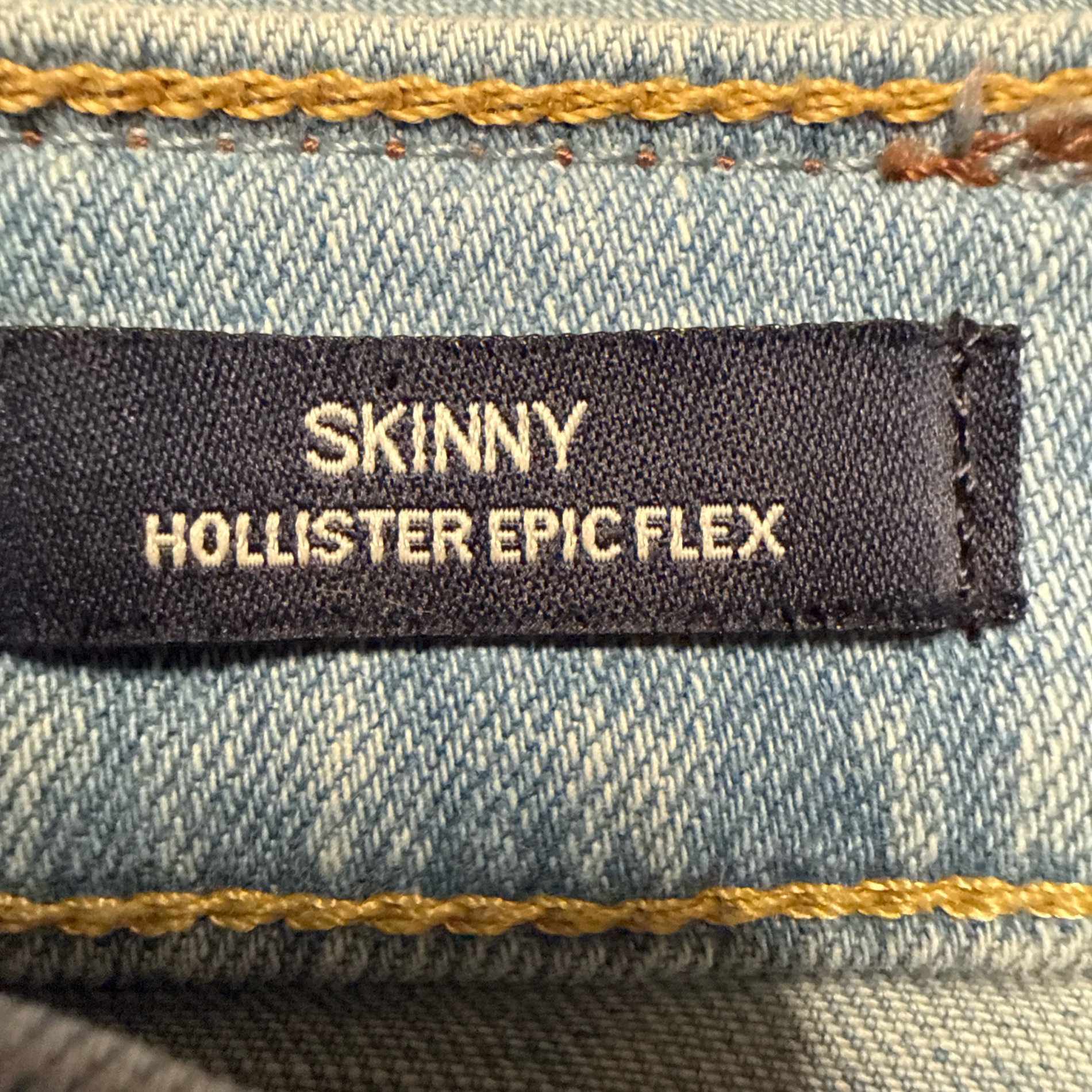 Hollister women’s Skinny Epic Flex Jeans - Light Wash photo
