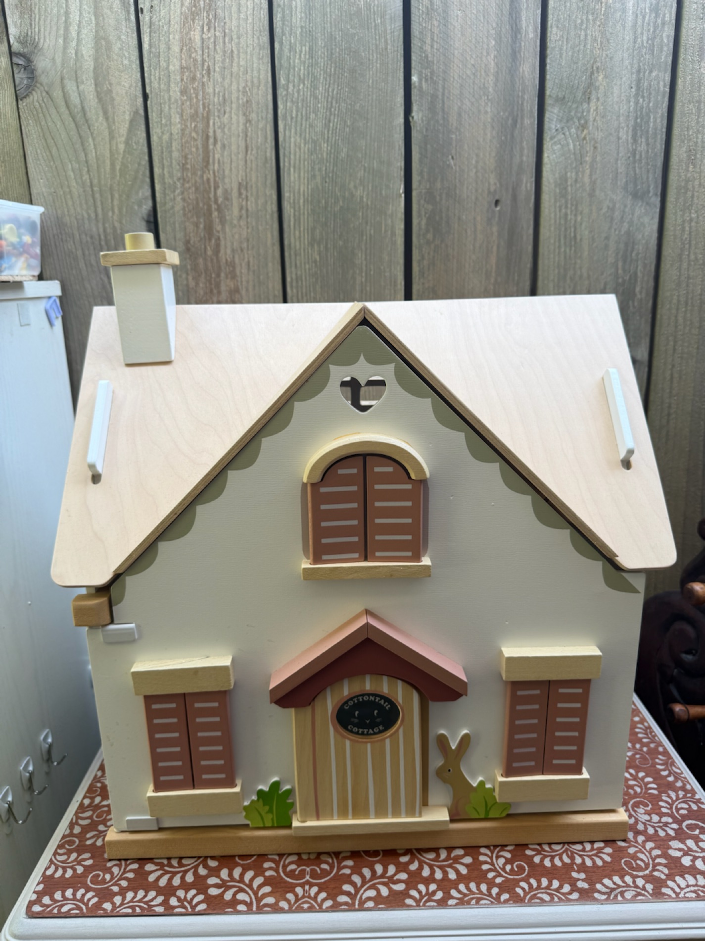 Cottontail Cottage Charming Wooden Dollhouse Cottage
