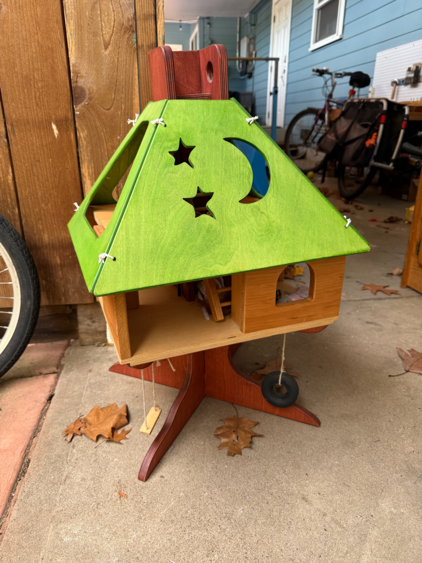 Wooden Treehouse Playset