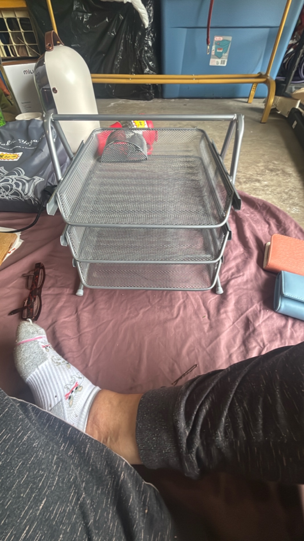 3-Tier Metal Mesh Office Organizer