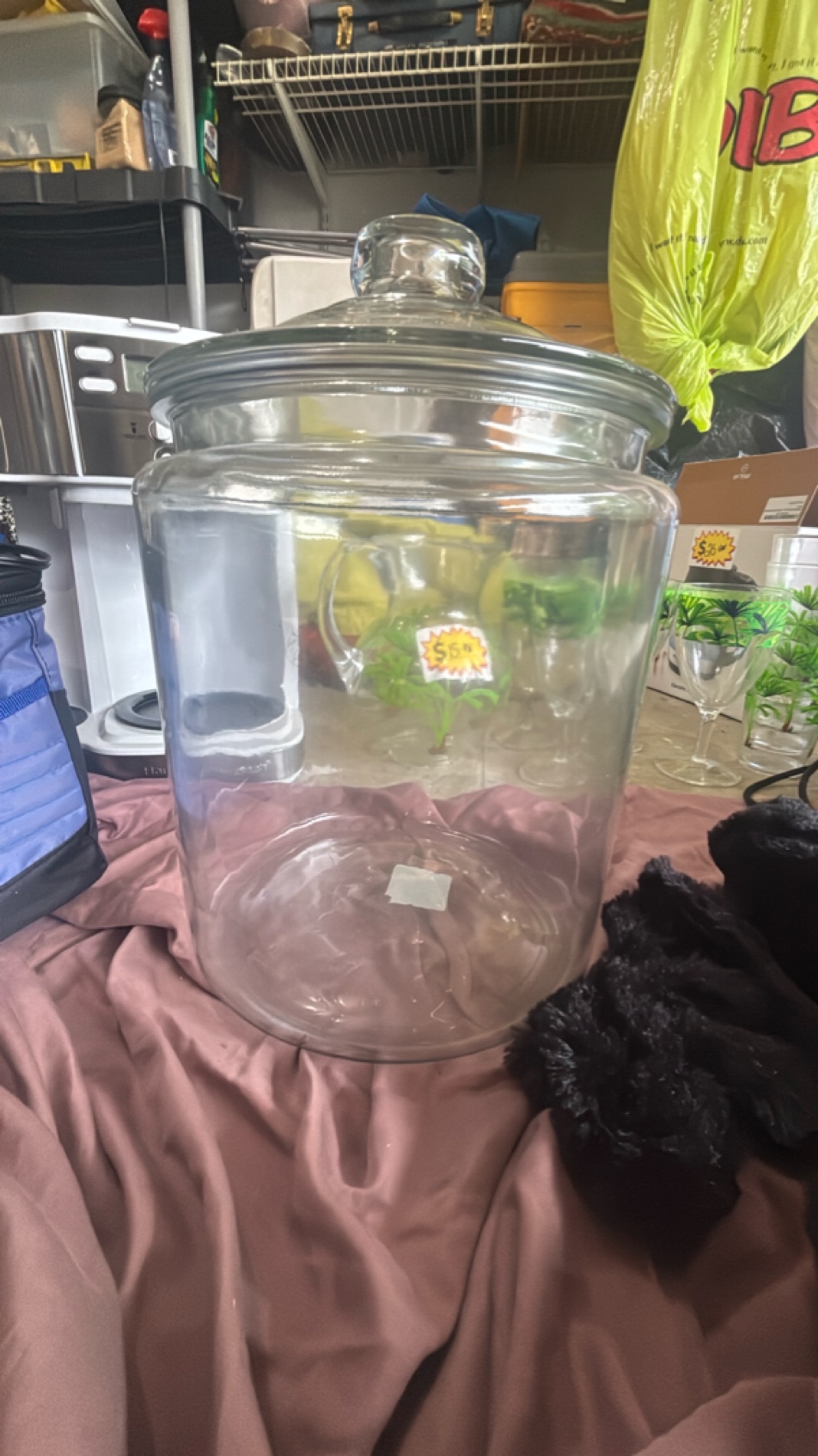 Large Glass Storage Jar with Lid